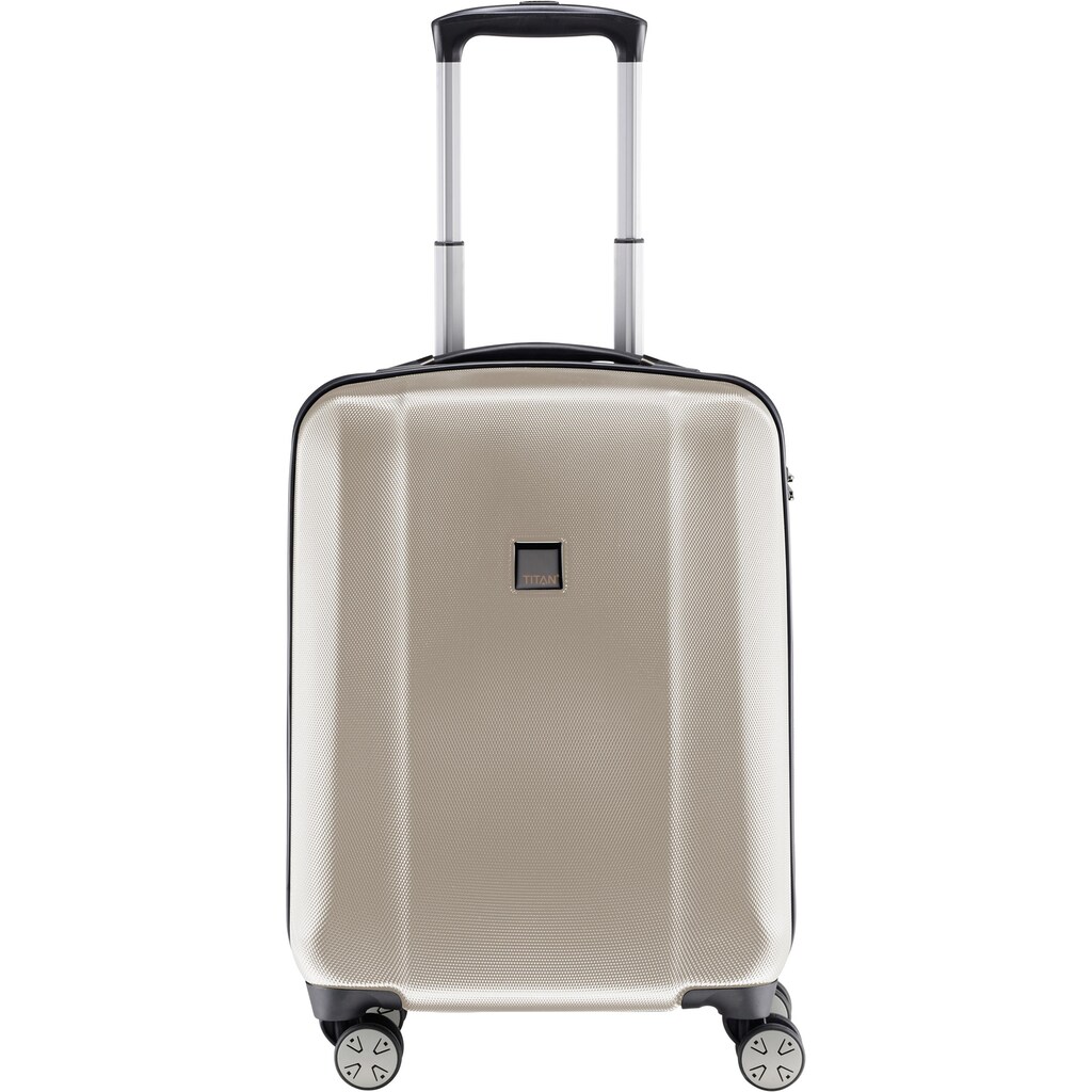 TITAN® Hartschalen-Trolley »Xenon, 55 cm, Champagne«, 4 Rollen