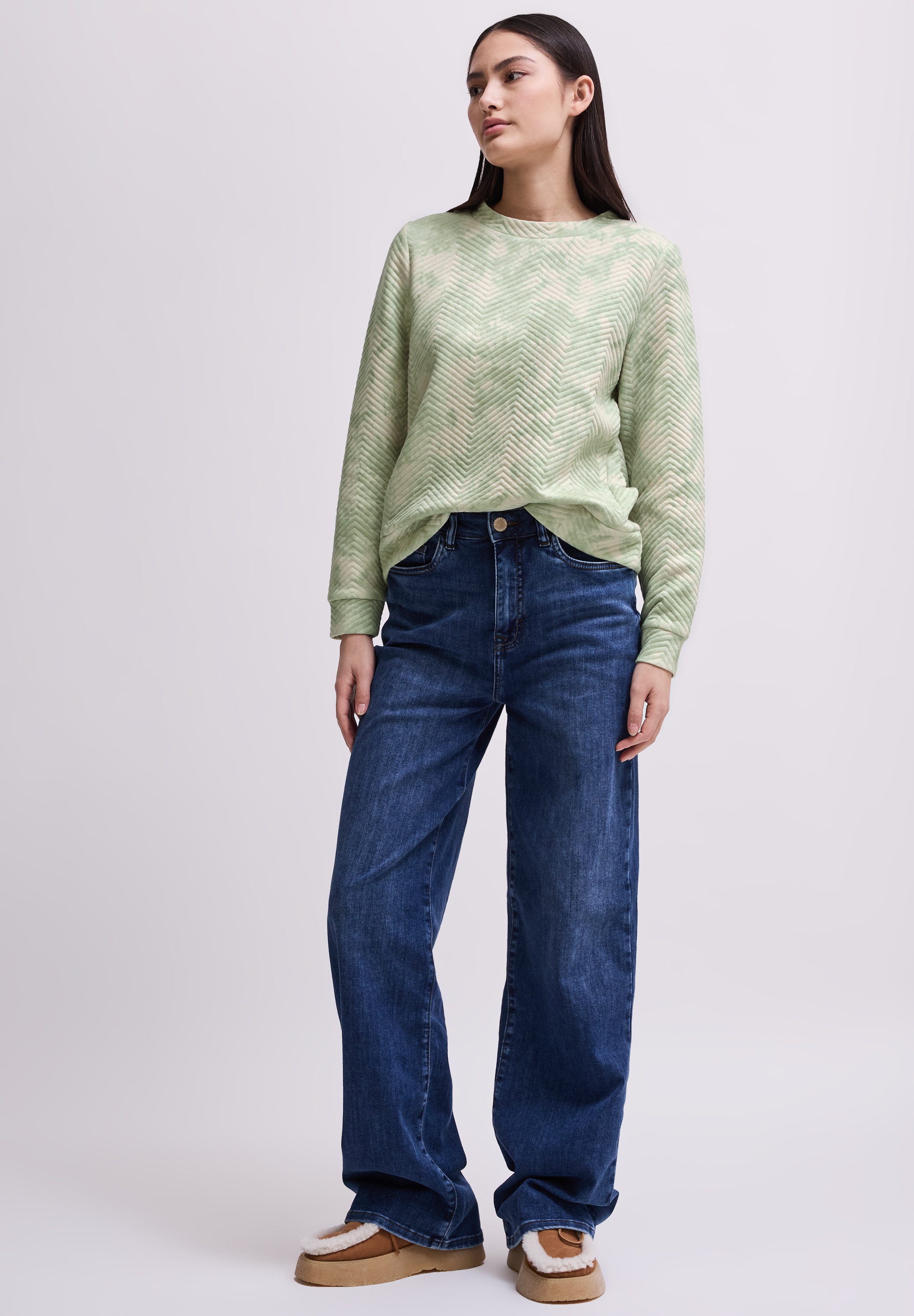 STREET ONE STUDIO Langarmshirt, mit Muster