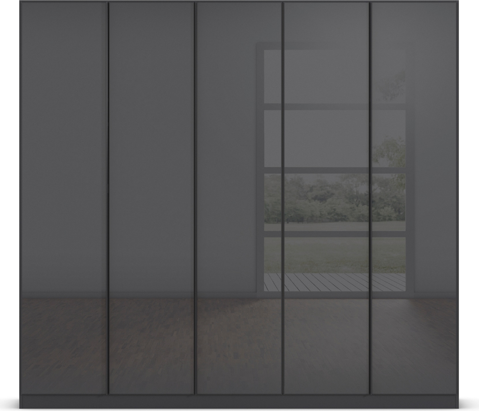 rauch Drehtürenschrank »Monostar«, mit Glasfront sowie umfangreicher Innenausstattung