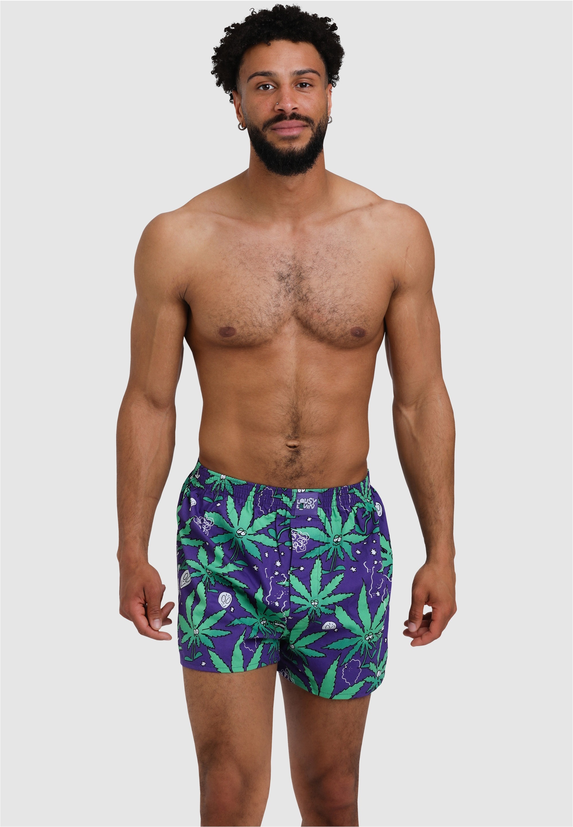 Thumbnail - Lousy Livin Boxershorts "OuterSpace" 2er-Pack mit funktionalem Eingriff mit Knopf