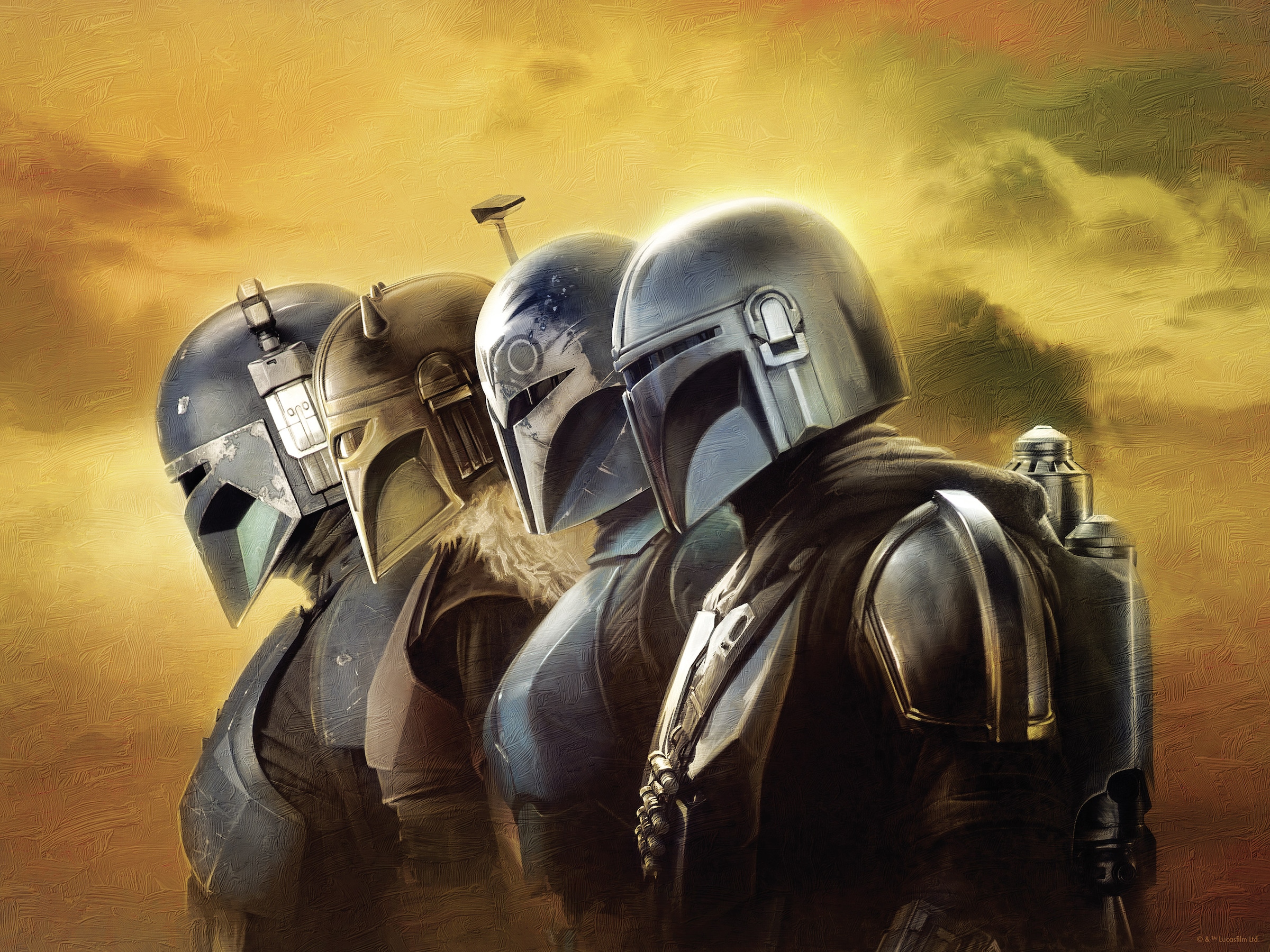 Komar Wandbild »Star Wars The Mandalorian Line Up«, Disney, (Set, 1 St.), 30 x 40 cm (Breite x Höhe) - Kinderzimmer, Dekoration