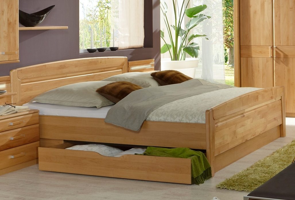 WIEMANN Funktionsbett "Lausanne, Bettgestell, Bettrahmen, teilmassiv Erle" günstig online kaufen