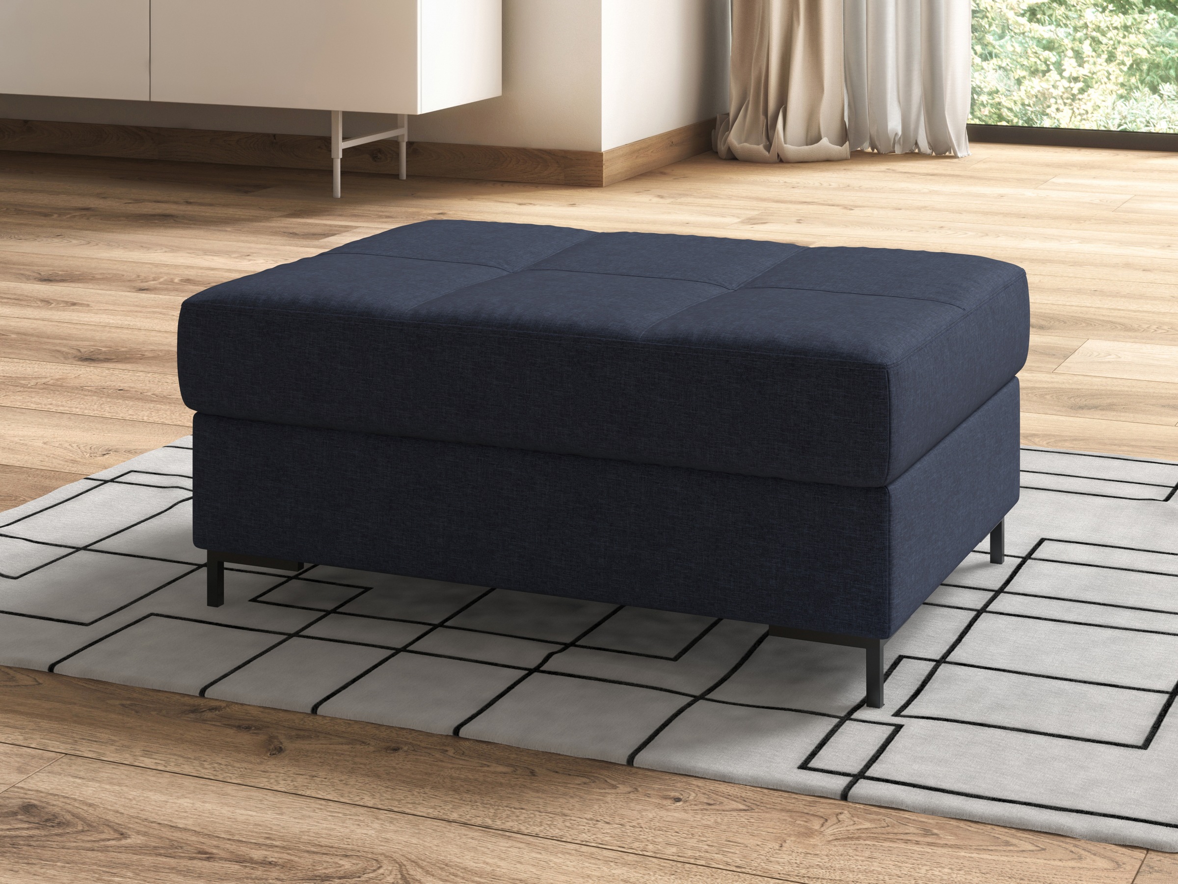 DOMO collection Polsterhocker »Capelo«, inklusive Federkern