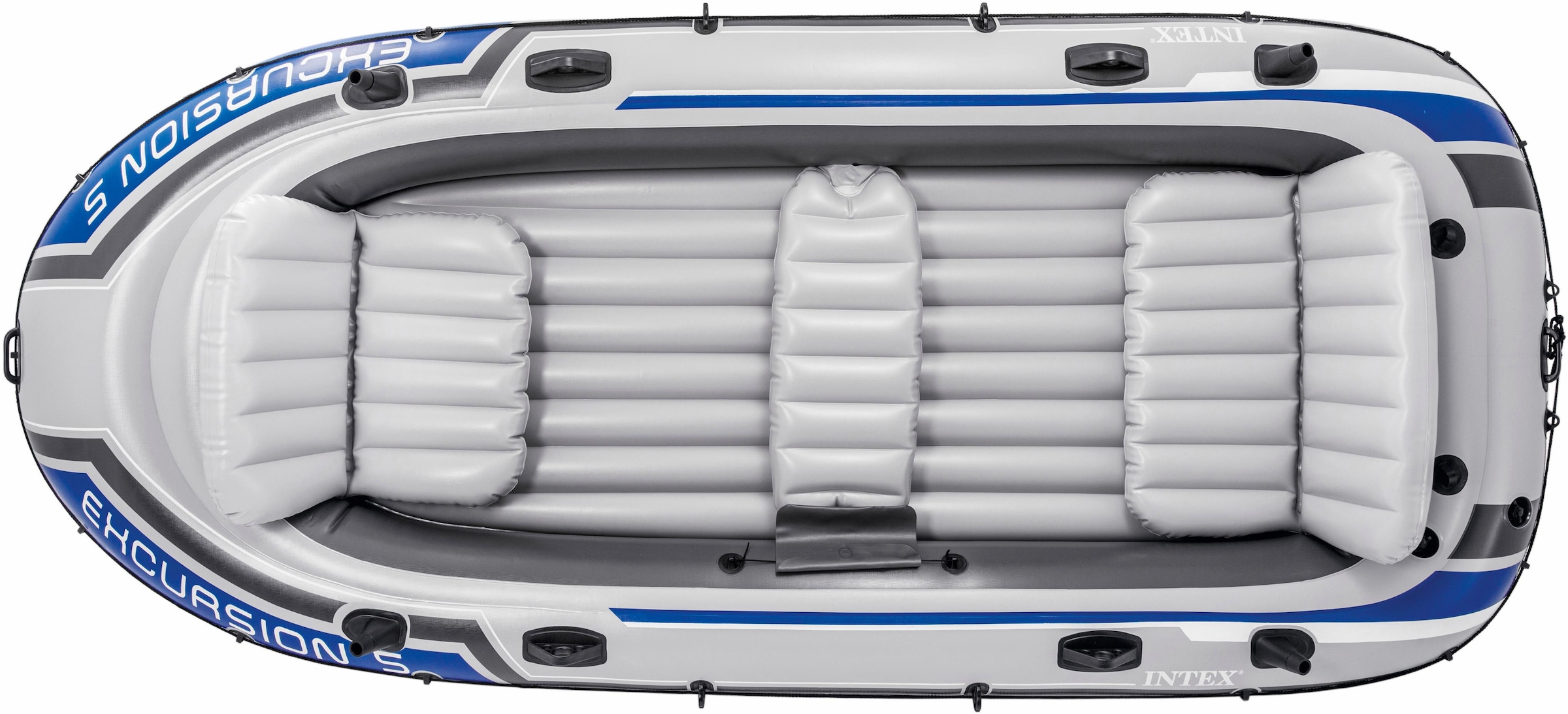 Intex Schlauchboot »Excursion 5«, (Set, mit 2 Paddeln und Luftpumpe)