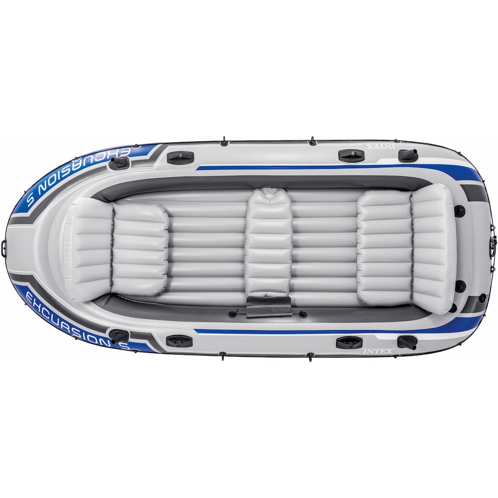 Intex Schlauchboot »Excursion 5«, (Set, mit 2 Paddeln und Luftpumpe)