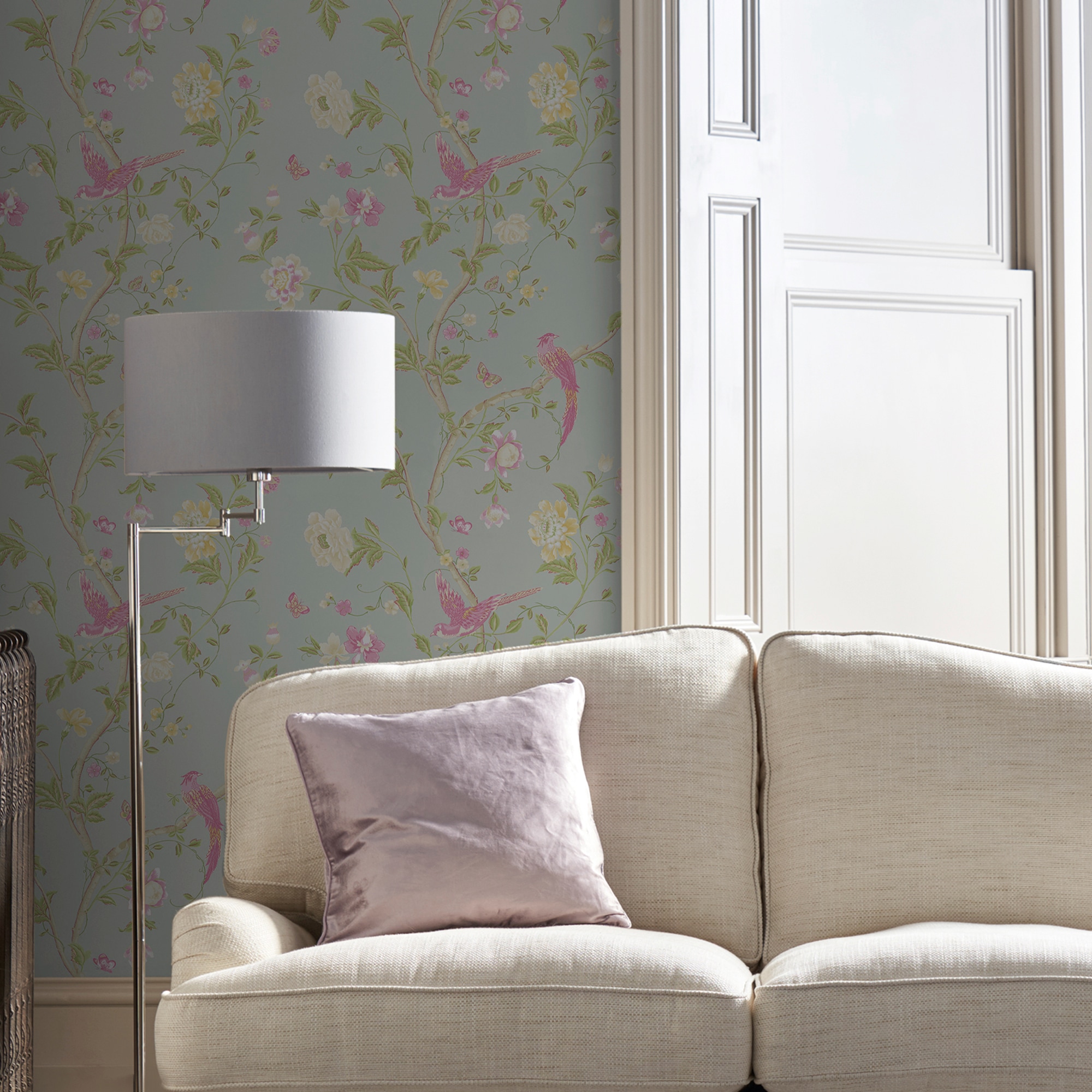LAURA ASHLEY Vliestapete »Summer Palace«, gemustert, FSC® zertifiziert, mit lebhaftem Druck, 10 Meter Länge
