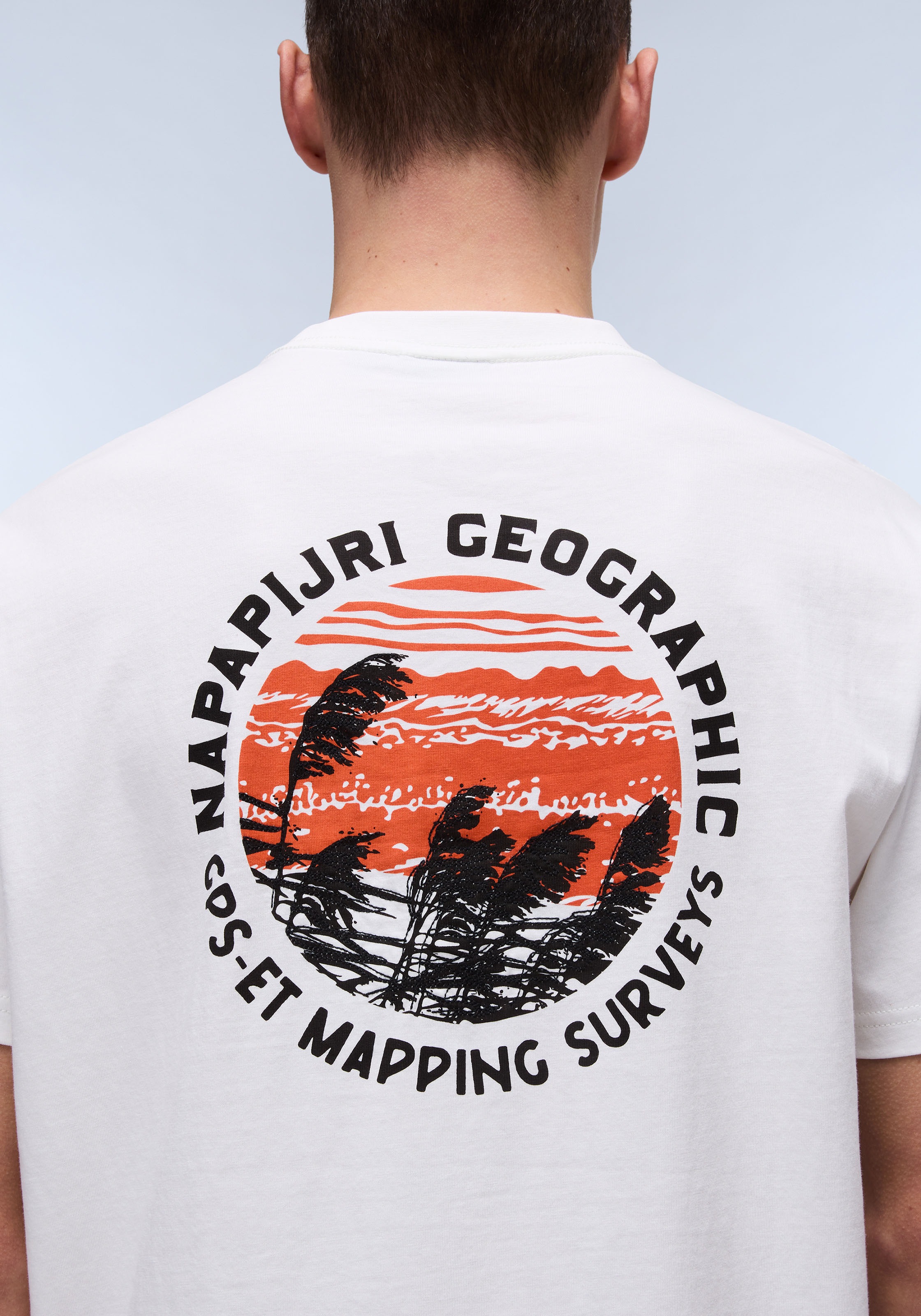 Napapijri Kurzarmshirt »S-VIGNONI BACK SS« Mit Rundhalsausschnitt