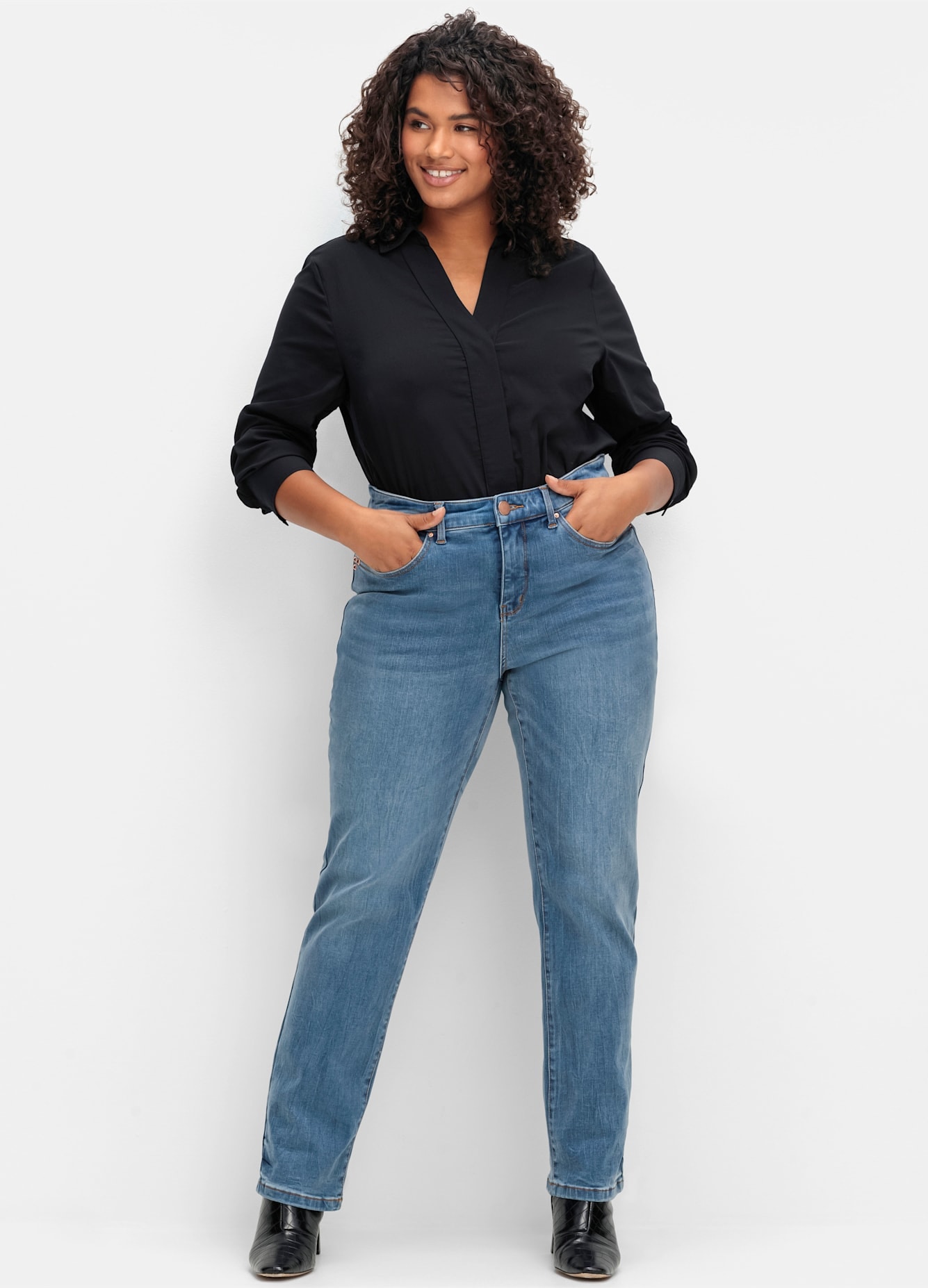 Sheego Bequeme Jeans 1 Stk. tlg. günstig online kaufen