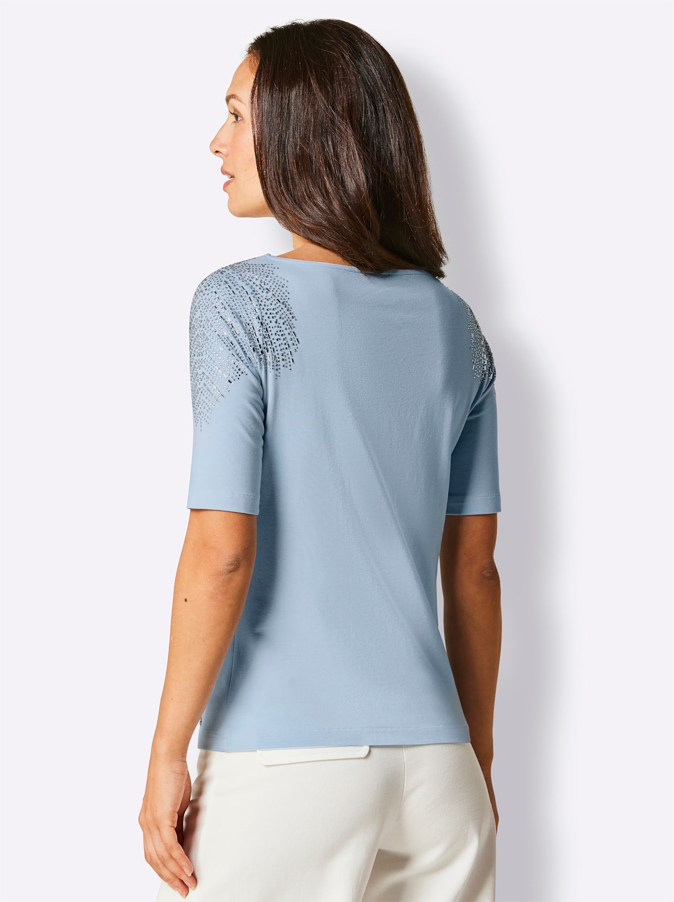 CREATION L PREMIUM Kurzarmshirt »Lyocell-Baumwoll-Shirt«, (1 tlg.)