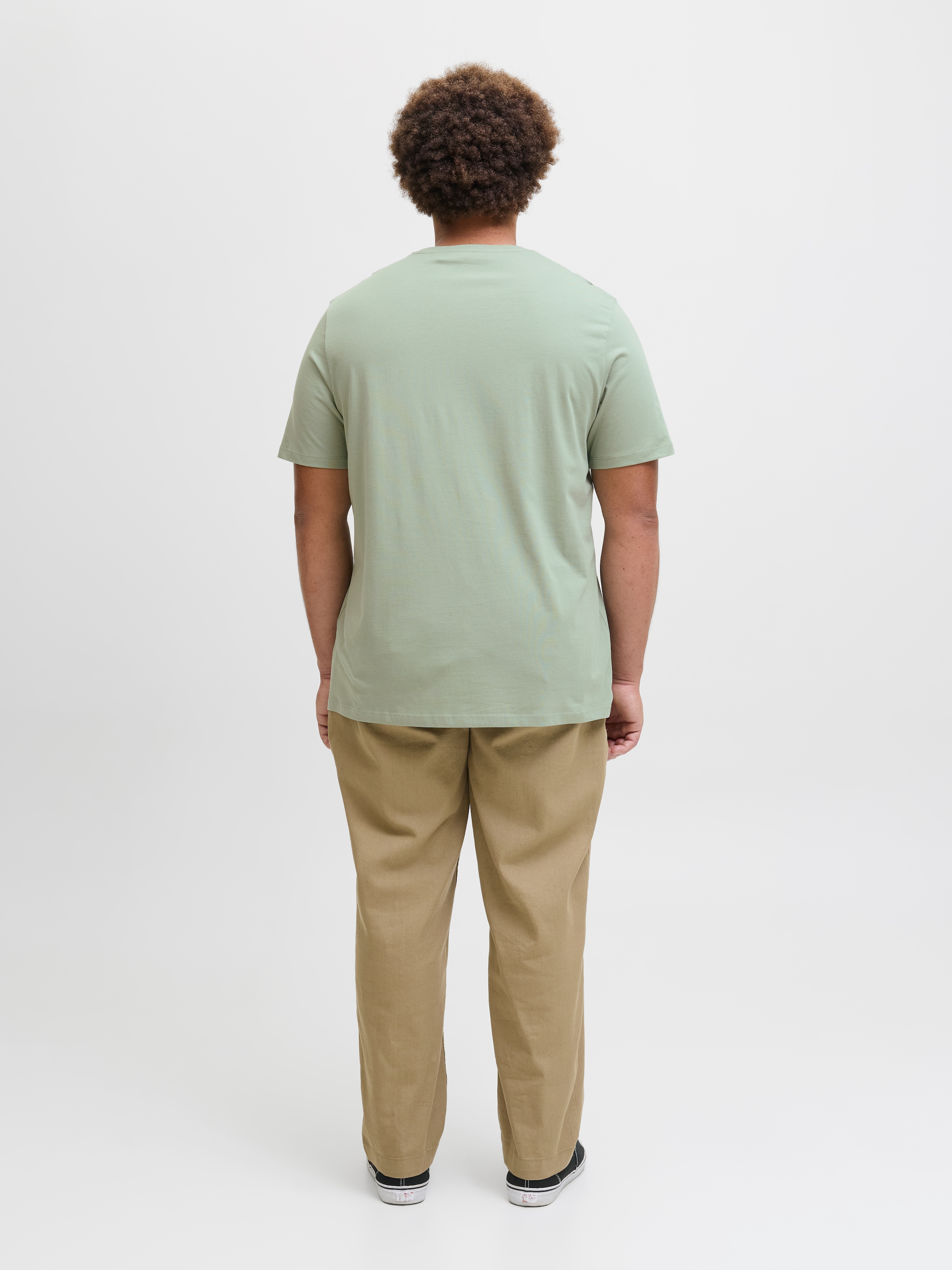 Jack & Jones PlusSize T-Shirt »JJELOGO TEE SS 2 COL AW25 3PK MP PLS«, (Packung, 3 tlg.)