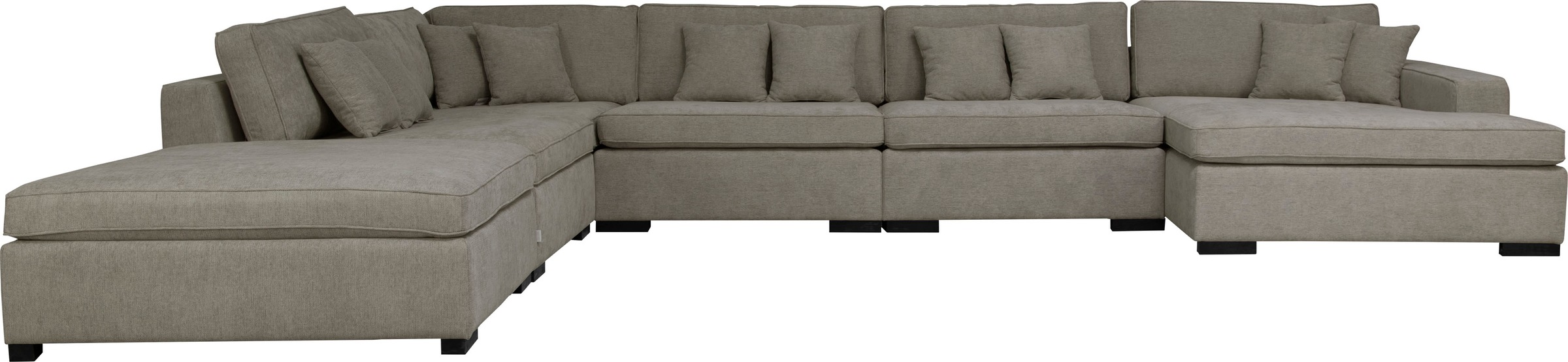 Home affaire Wohnlandschaft "Skara U-Form", Lounge-Sofa mit Federkernpolste günstig online kaufen