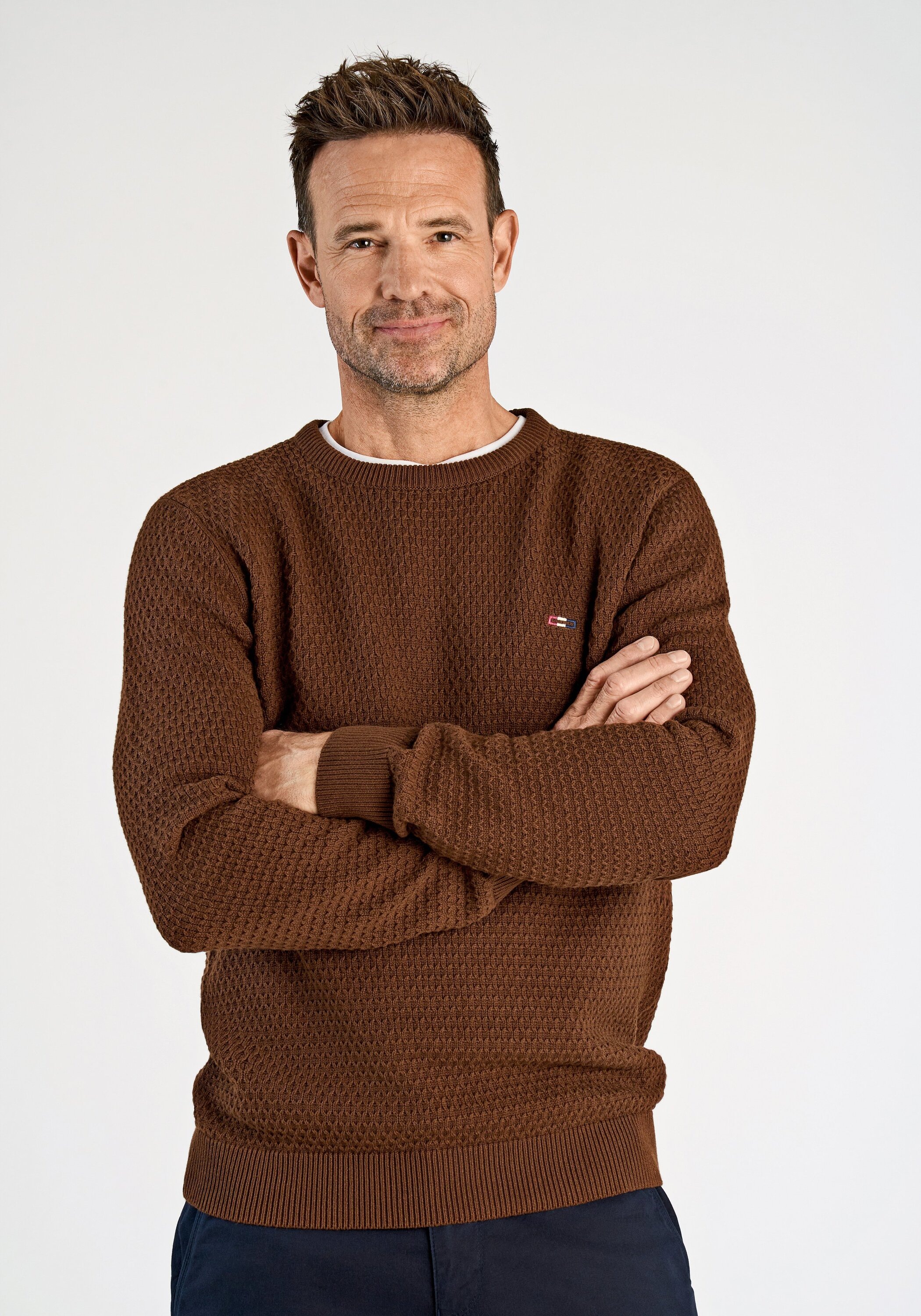 BISON Strickpullover »Strickpullover Comfort Fit«
