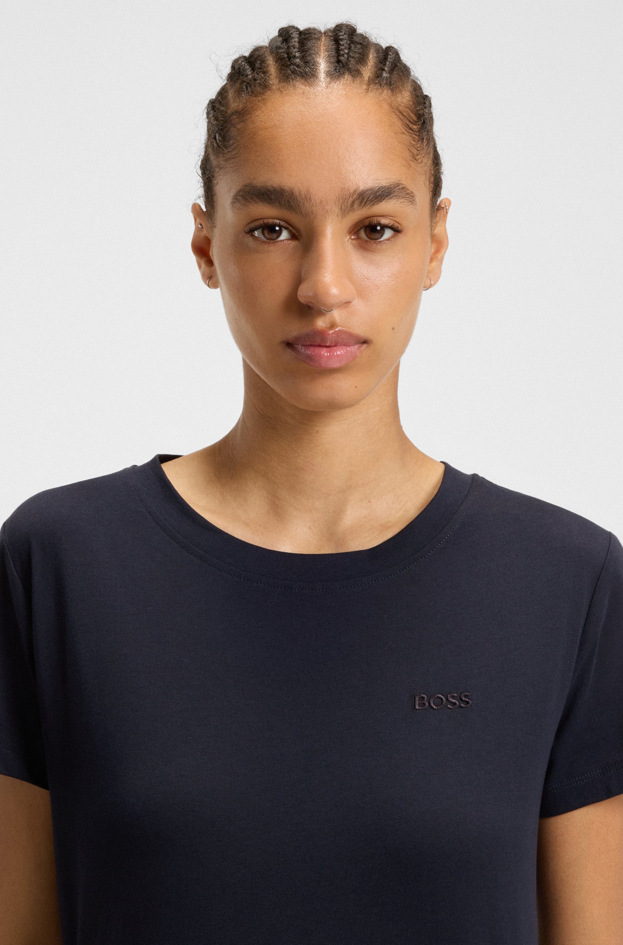 BOSS ORANGE T-Shirt »Esogo Premium Damenmode«, mit Logo