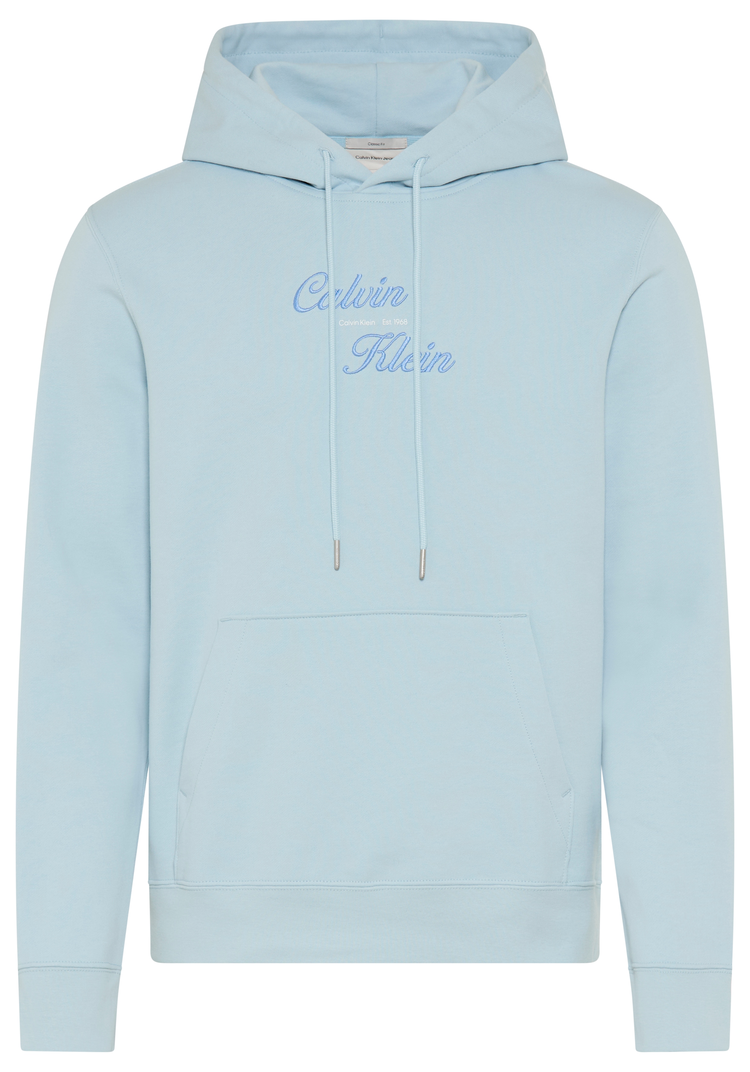 Calvin Klein Jeans Kapuzensweatshirt, Stickerei, Regular Fit, reine Baumwolle
