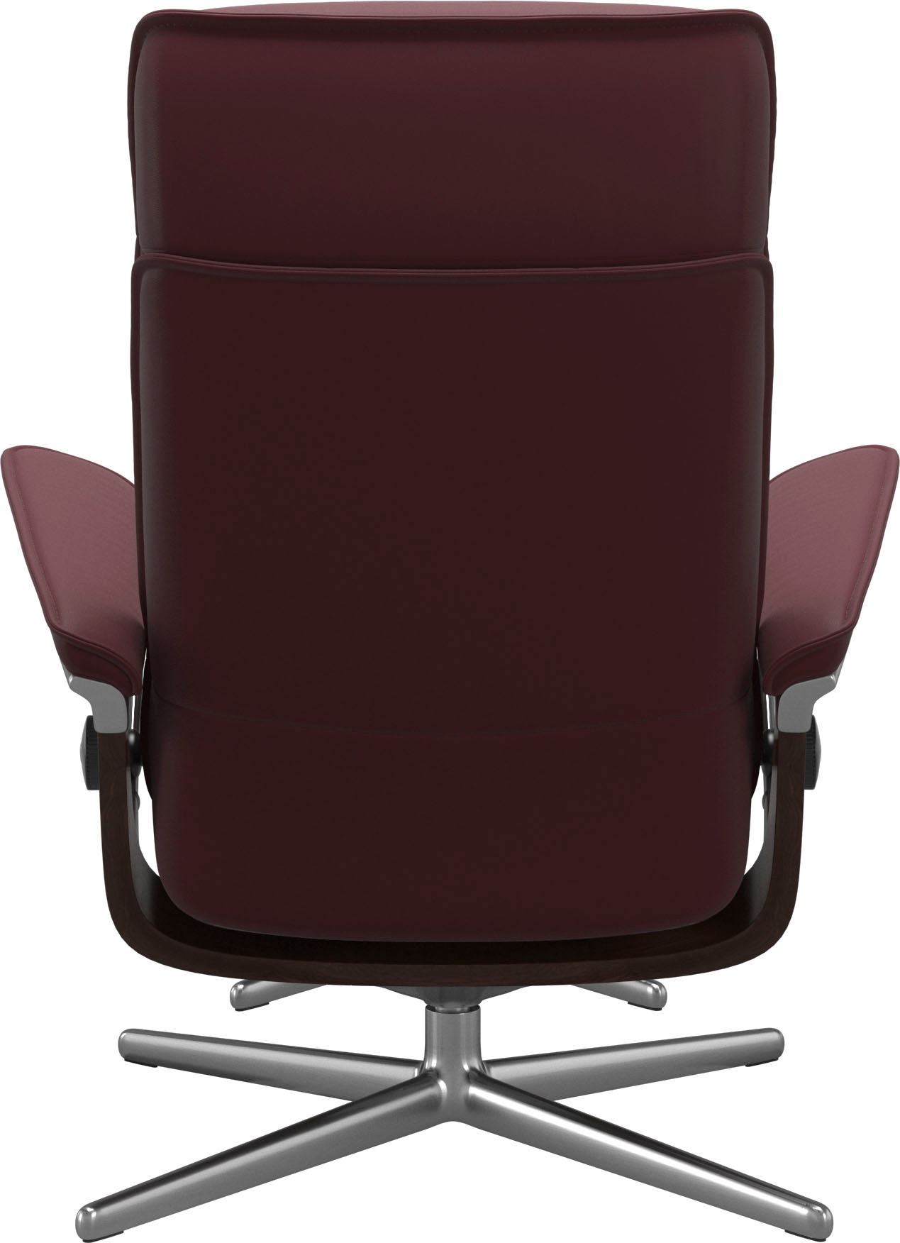 Stressless® Relaxsessel »Admiral«, (Set, Relaxsessel inkl. Hocker), mit Cross Base, Größe M & L, Holzakzent Braun