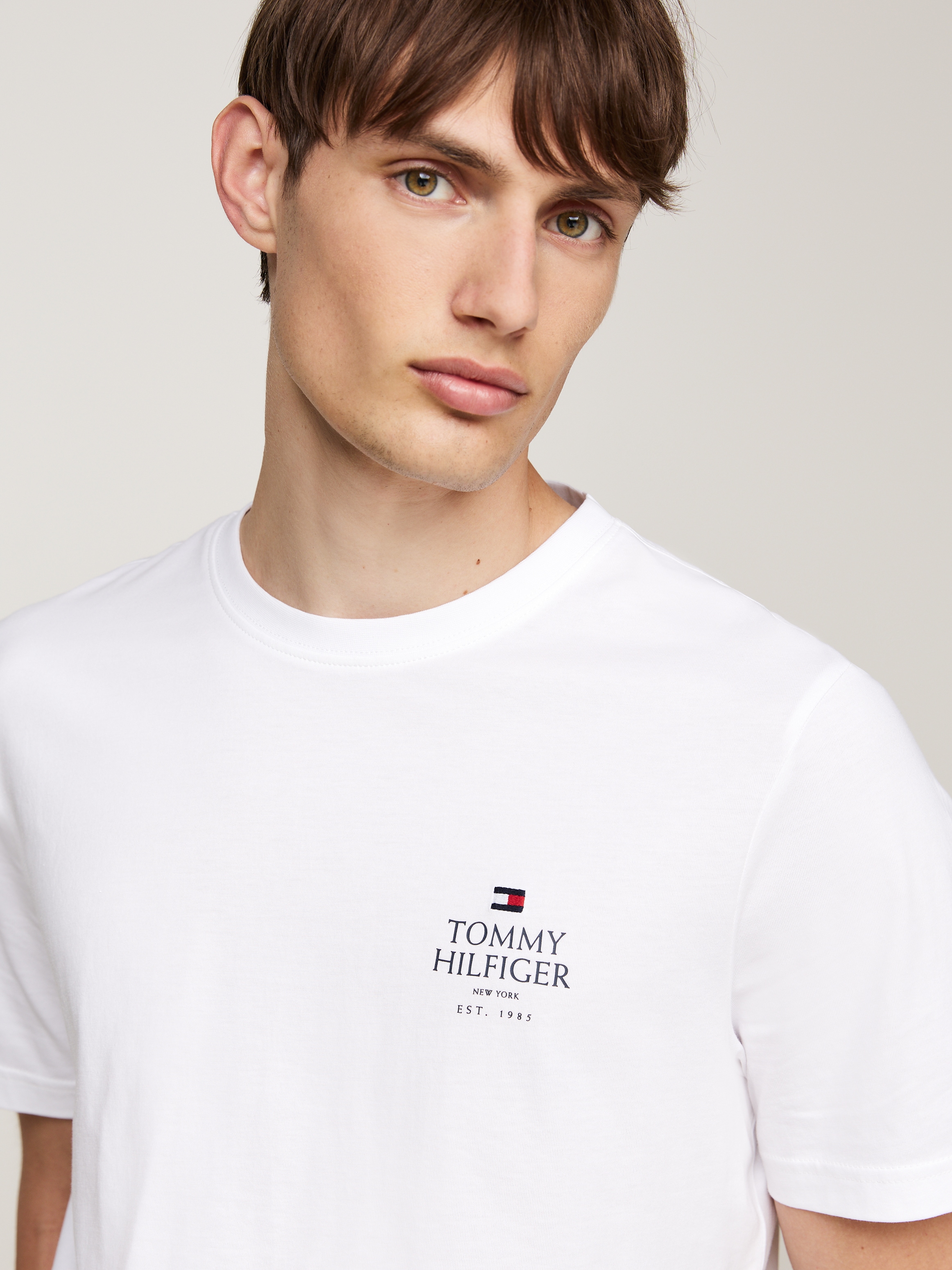 Tommy Hilfiger T-Shirt "HILFIGER STACK TEE", Mit Markenprint günstig online kaufen