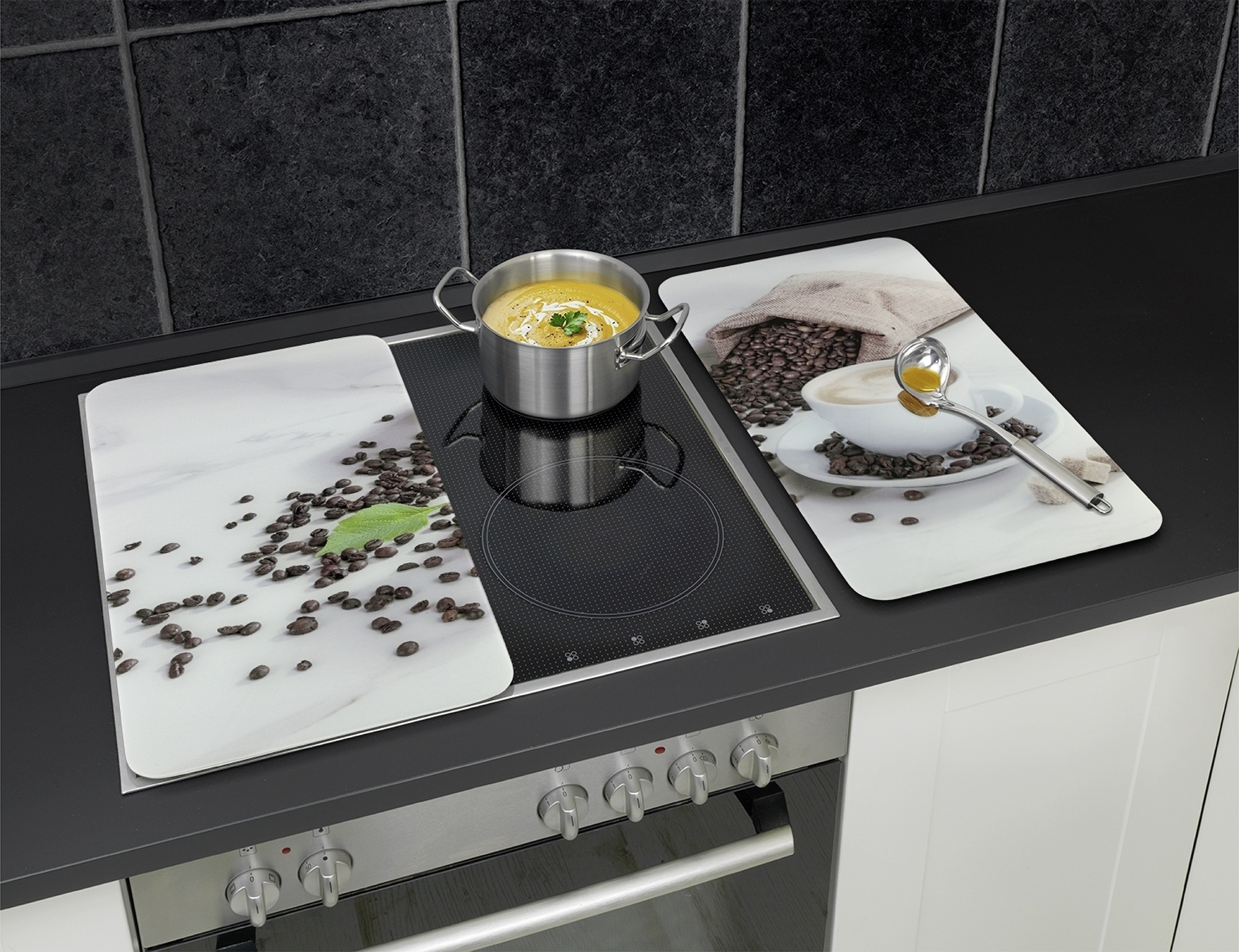 Maximex Herd-Abdeckplatte "Universal Modell CAFÉ AROMATICA" für Induktions- günstig online kaufen