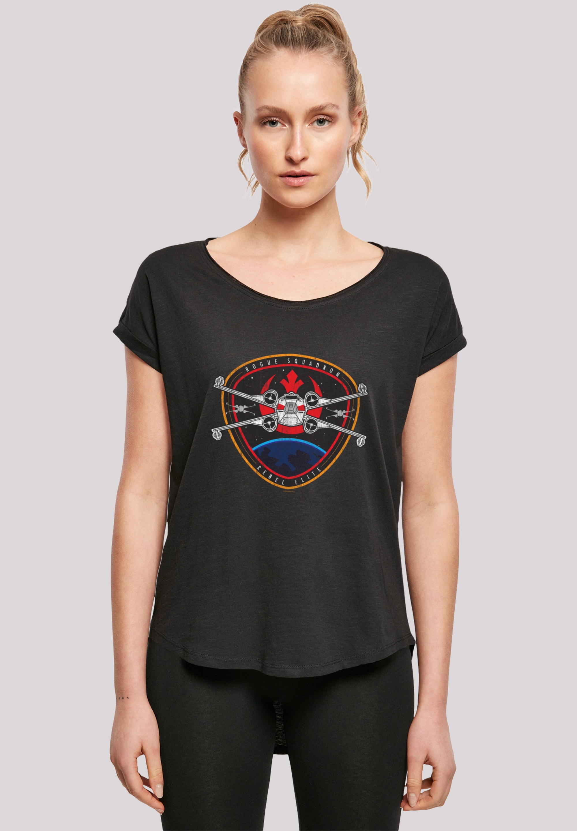 F4NT4STIC T-Shirt "Long Cut T-Shirt Star Wars Rebel Elite Badge", Damen,Pre günstig online kaufen