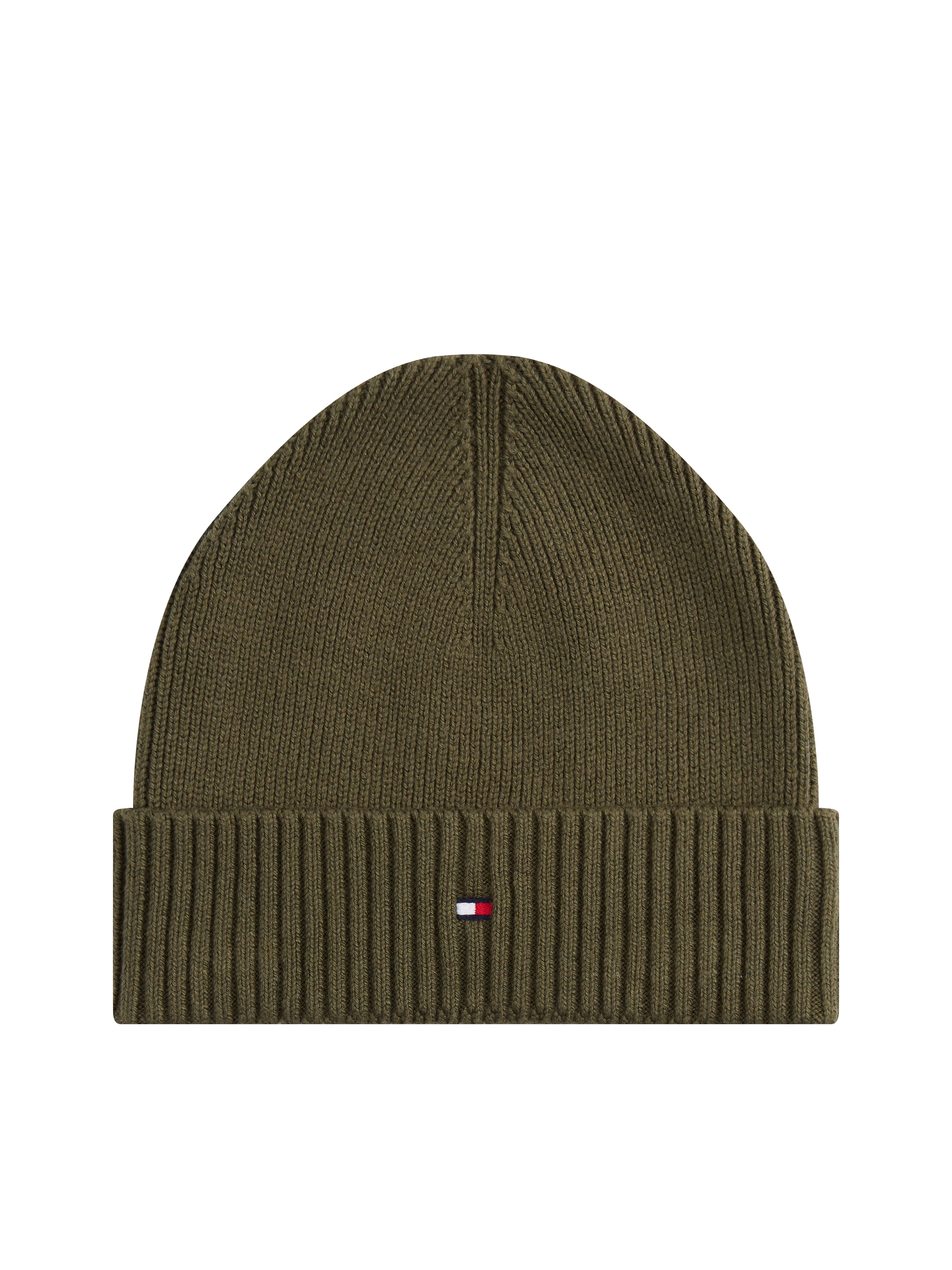 Tommy Hilfiger Strickmütze "TH FLAG PIMA COTTON BEANIE" Beanie mit Logostic günstig online kaufen