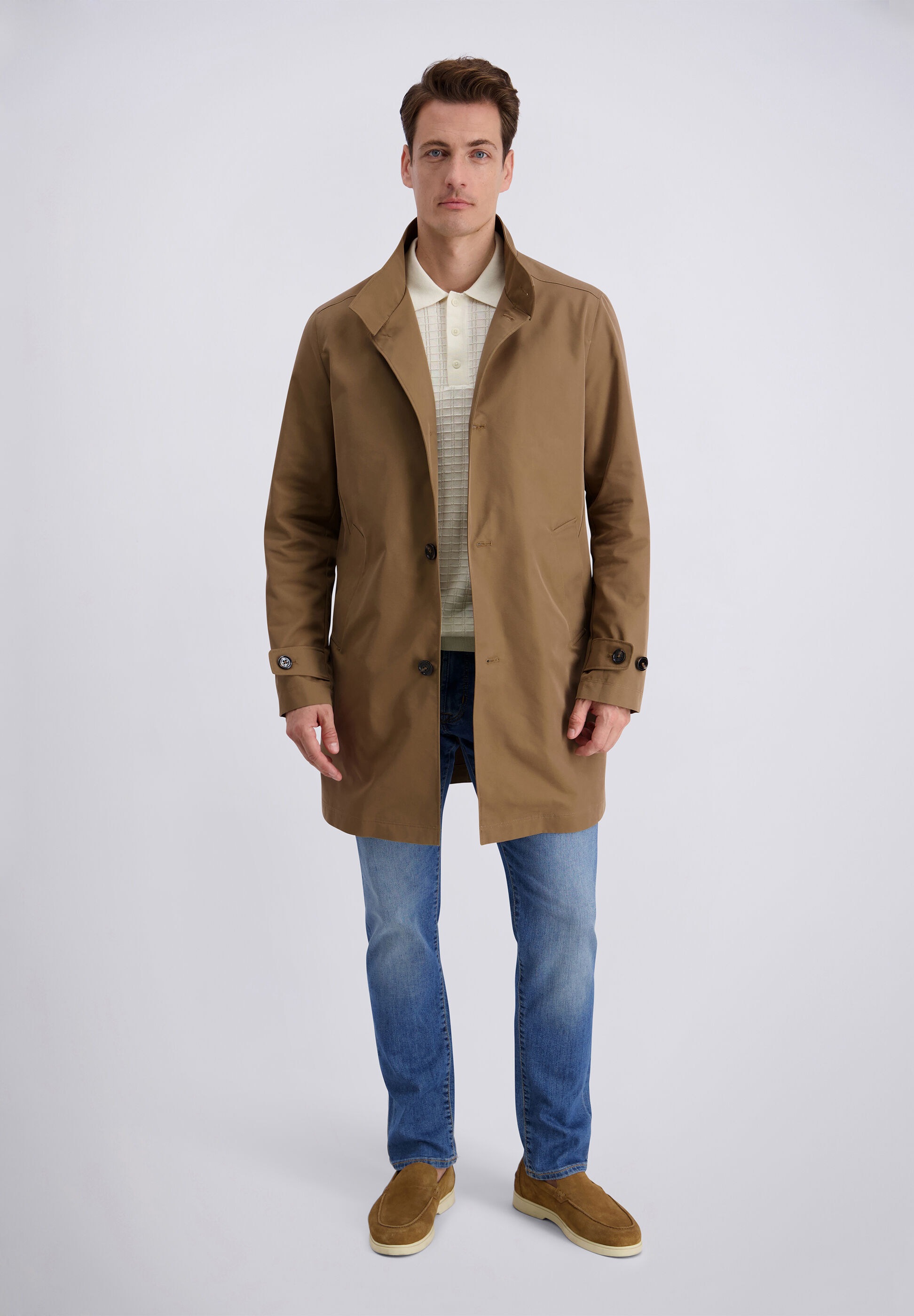 Pierre Cardin Wintermantel »Pierre Cardin Mantel« mit knöpfbarem Stehkragen