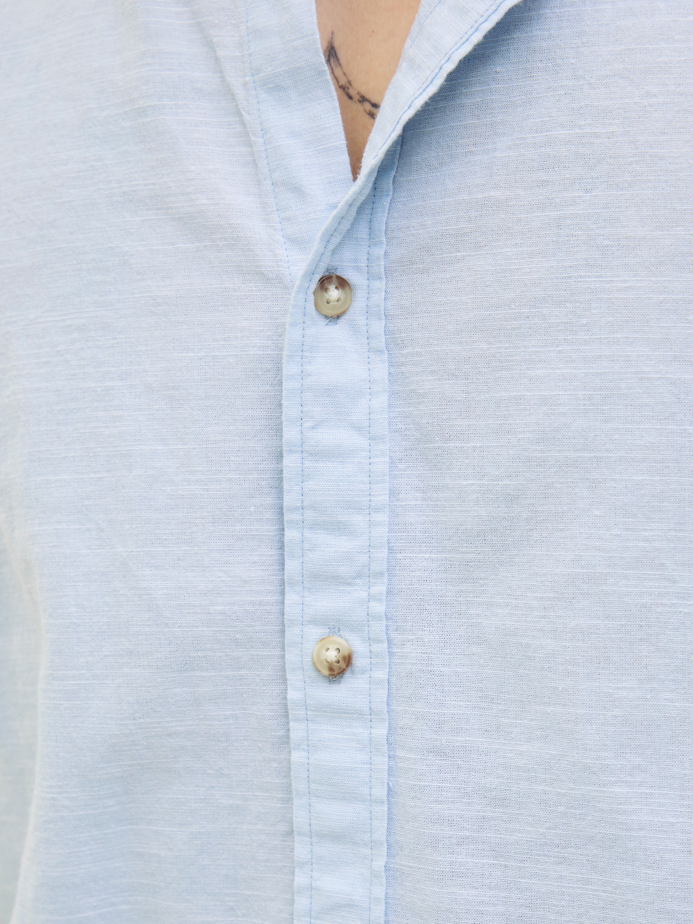 Jack & Jones Kurzarmhemd »JJESUMMER BAND SHIRT SS SN«, mit Bandkragen