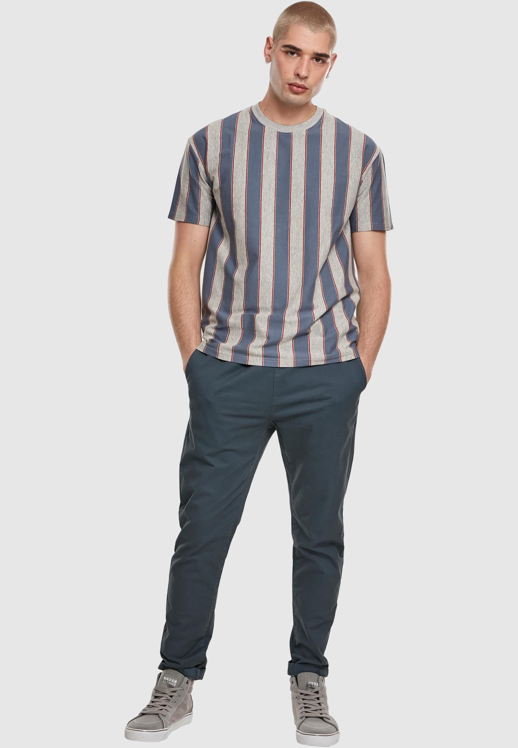 URBAN CLASSICS T-Shirt »Urban Classics Herren Printed Oversized Bold Stripe Tee«, (1 tlg.)