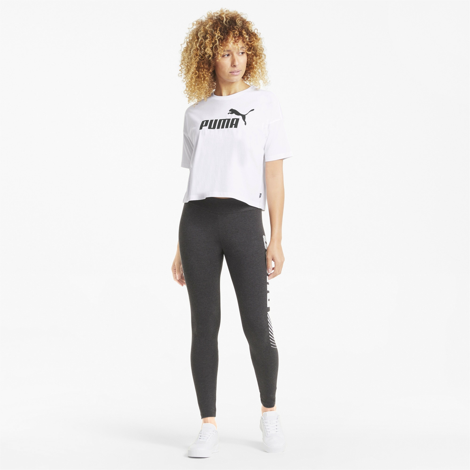 PUMA Crop-Top »Essentials Logo Cropped T-Shirt Damen«