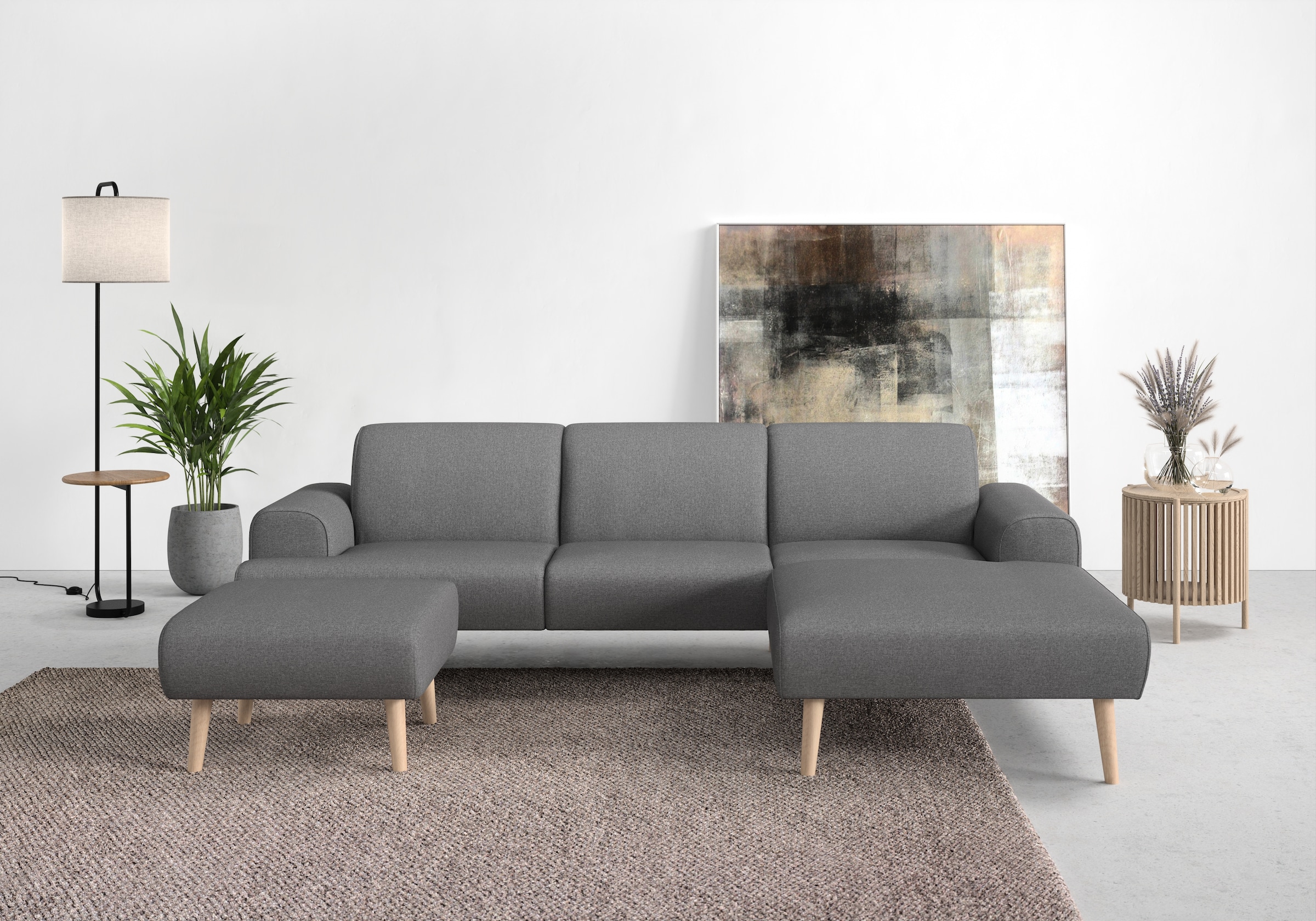 andas Ecksofa »Swift L-Form«, Federkern-Polsterung, B/T/H: 292/83/176 cm