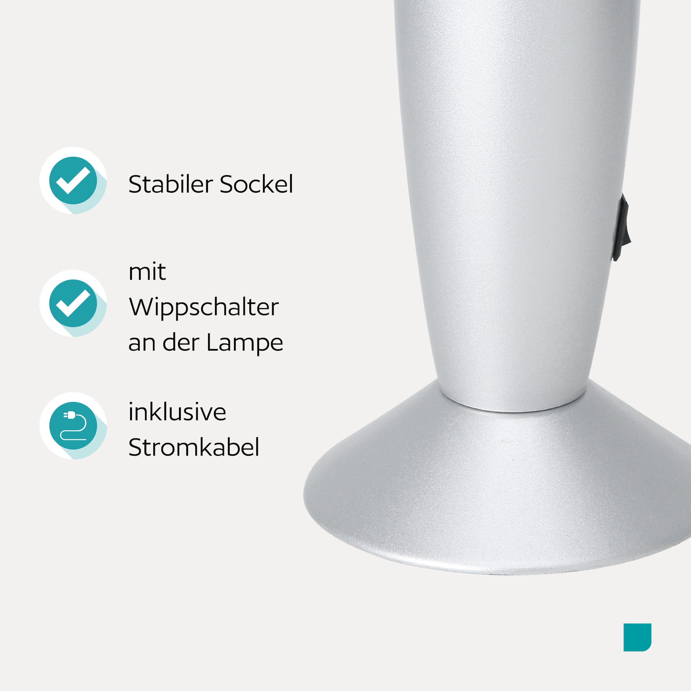 EGLO LED Tischleuchte »LAVA« LED-Modul 1 Stk. LED Lavalampe Lava, Deko Lampe Wassersäule, Retro Lavaleuchte