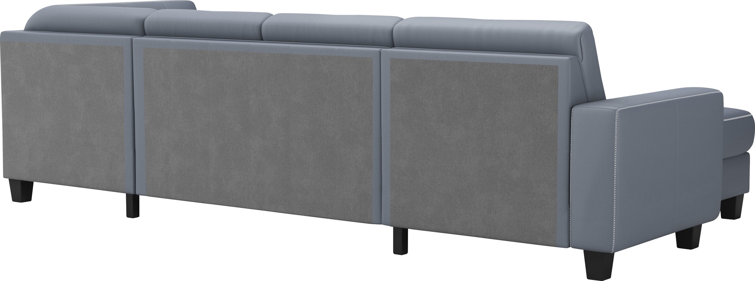 Wohnlandschaft HOME AFFAIRE "Varese", blau (graublau), B:304cm H:91cm T:170cm, Sofas, Wohnlandschaft, wahlweise mit Bettfunktion und Bettkasten 9