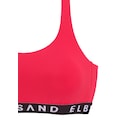 Elbsand Bustier-Bikini, mit kontrastfarbenen Schriftzügen