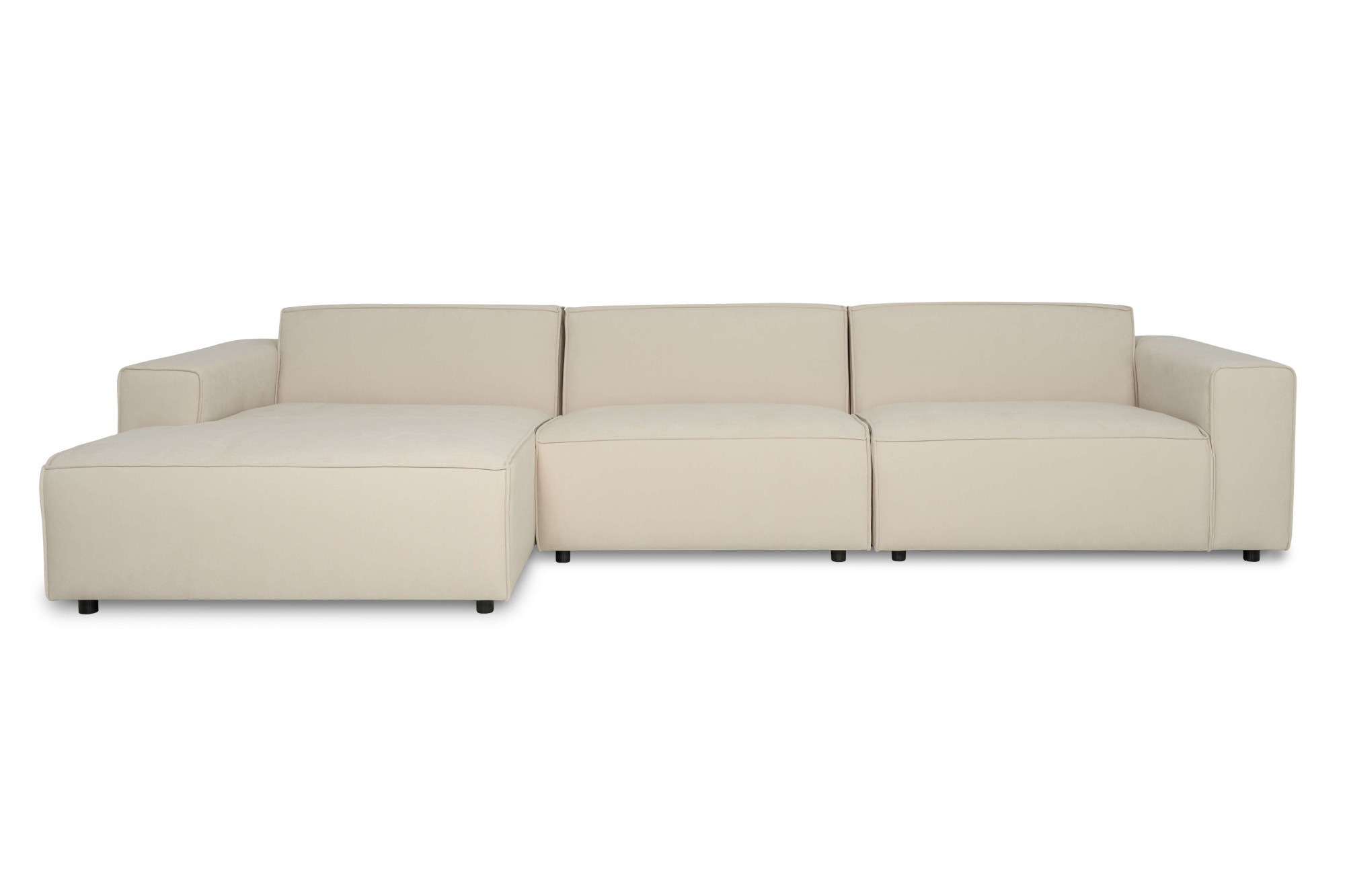 OTTO home Ecksofa »Jorrena, extra weicher Chenille-Stoff« L-Form, 3 Komfortstufen, Breite 346 cm, mit Wellenunterfederung