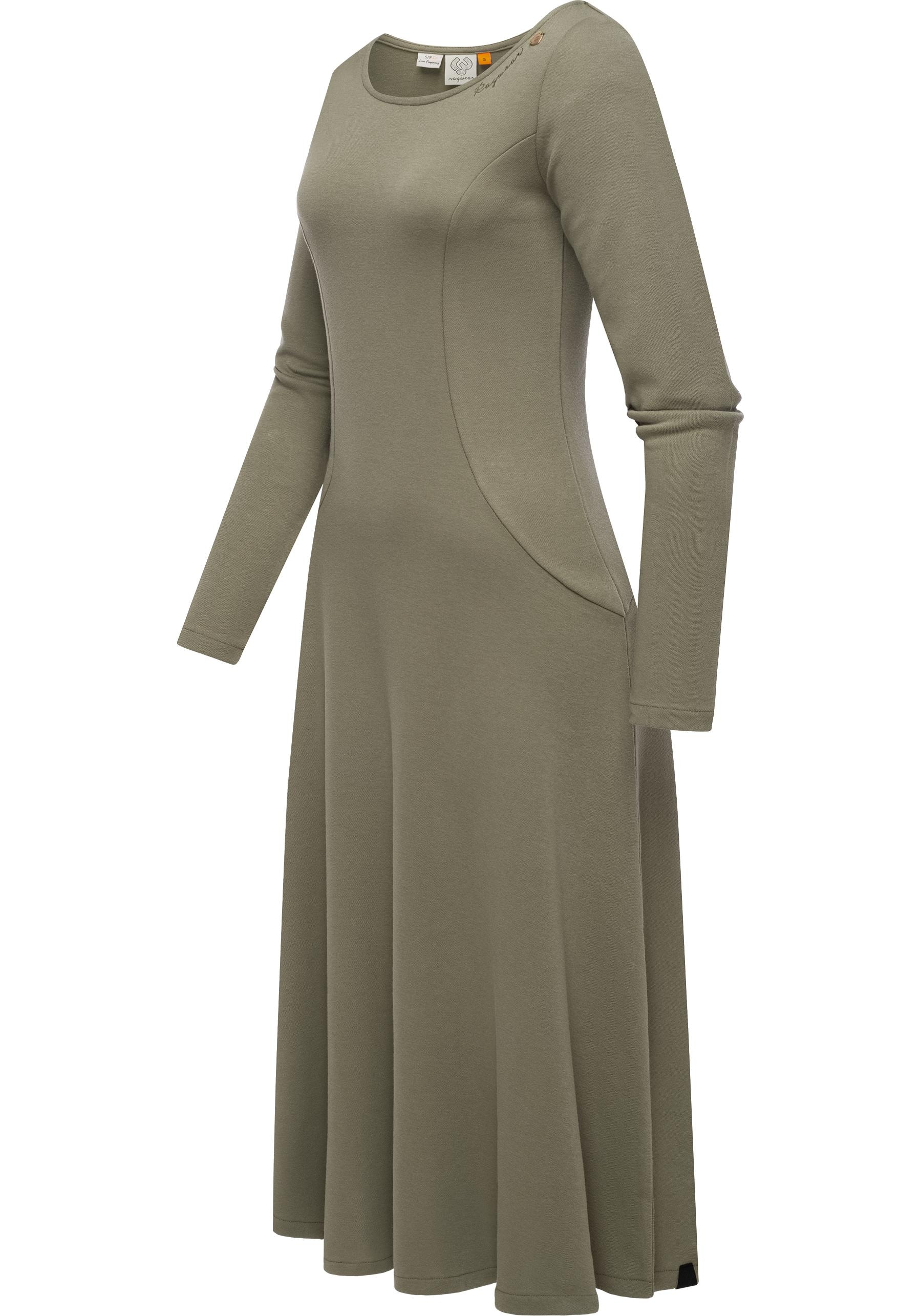 Ragwear A-Linien-Kleid »Appero Long«, Stylisches Langarm-Kleid für den Winter