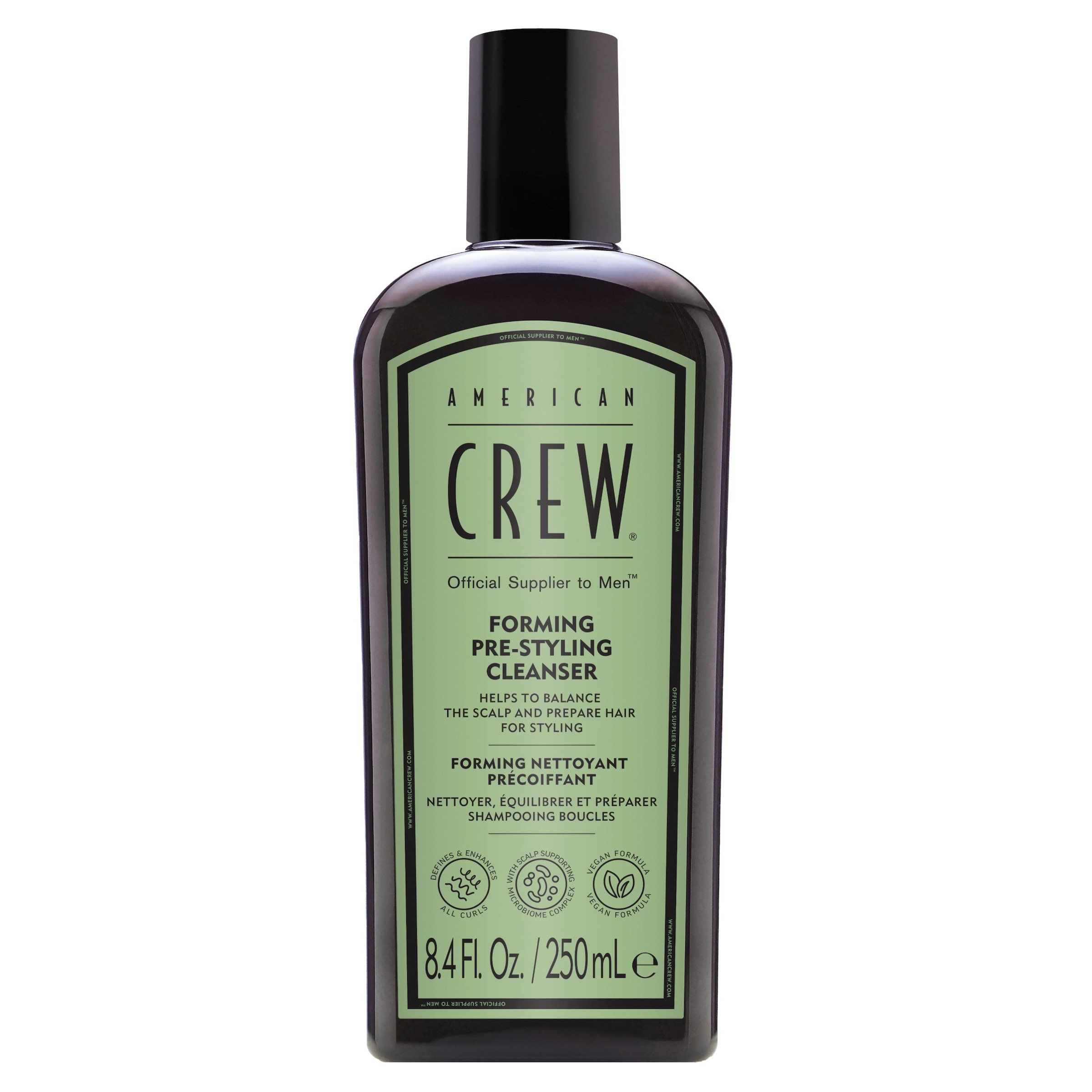 AMERICAN CREW Haarshampoo "Forming Pre-Styling Cleanser Shampoo 250ml", 250ml, grün, Haarpflegemittel, besonders für lockiges Haar geeignet