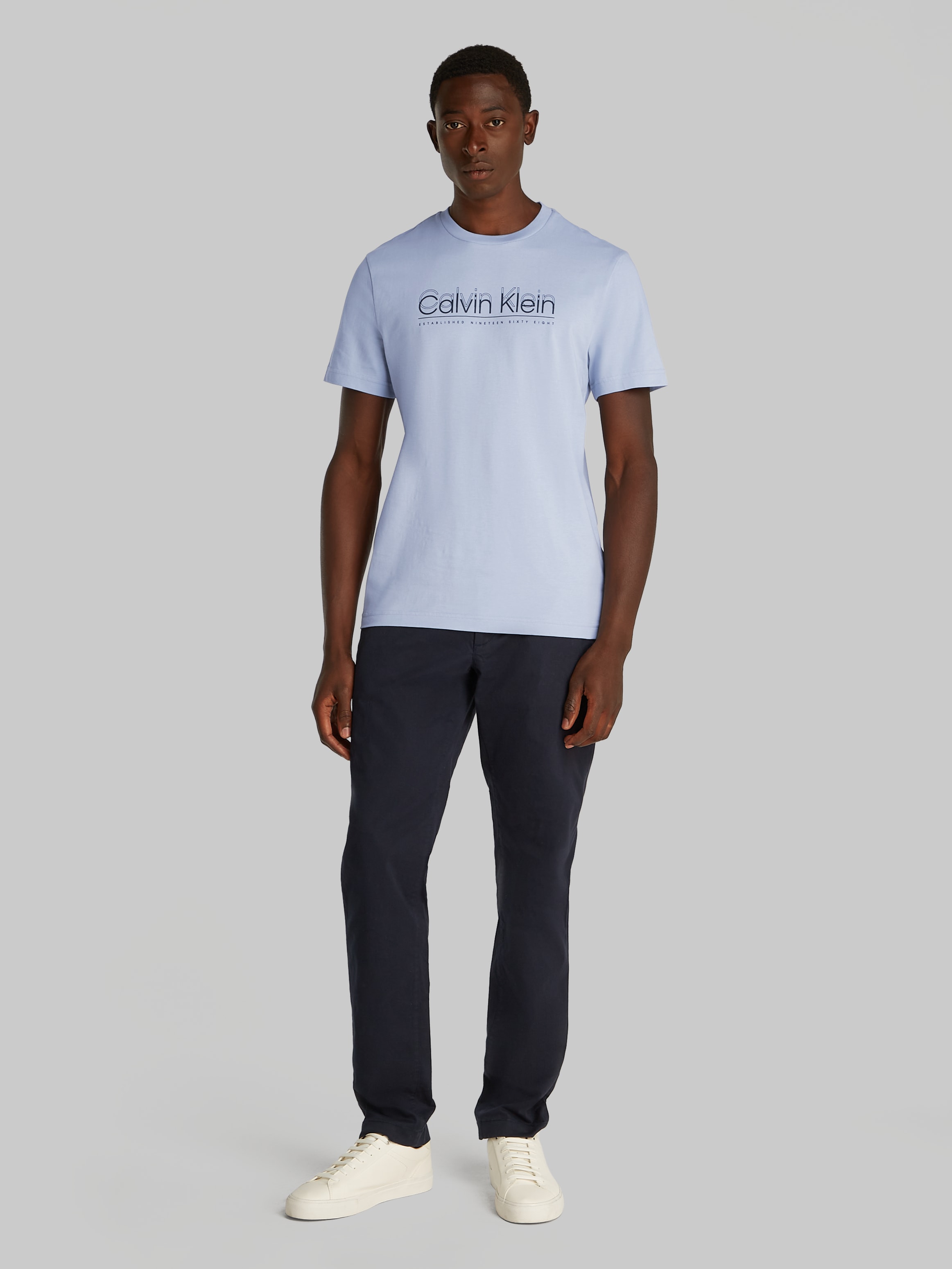 Calvin Klein T-Shirt »CP-DOUBLE LOGO T-SHIRT«, mit großem Logoschriftzug
