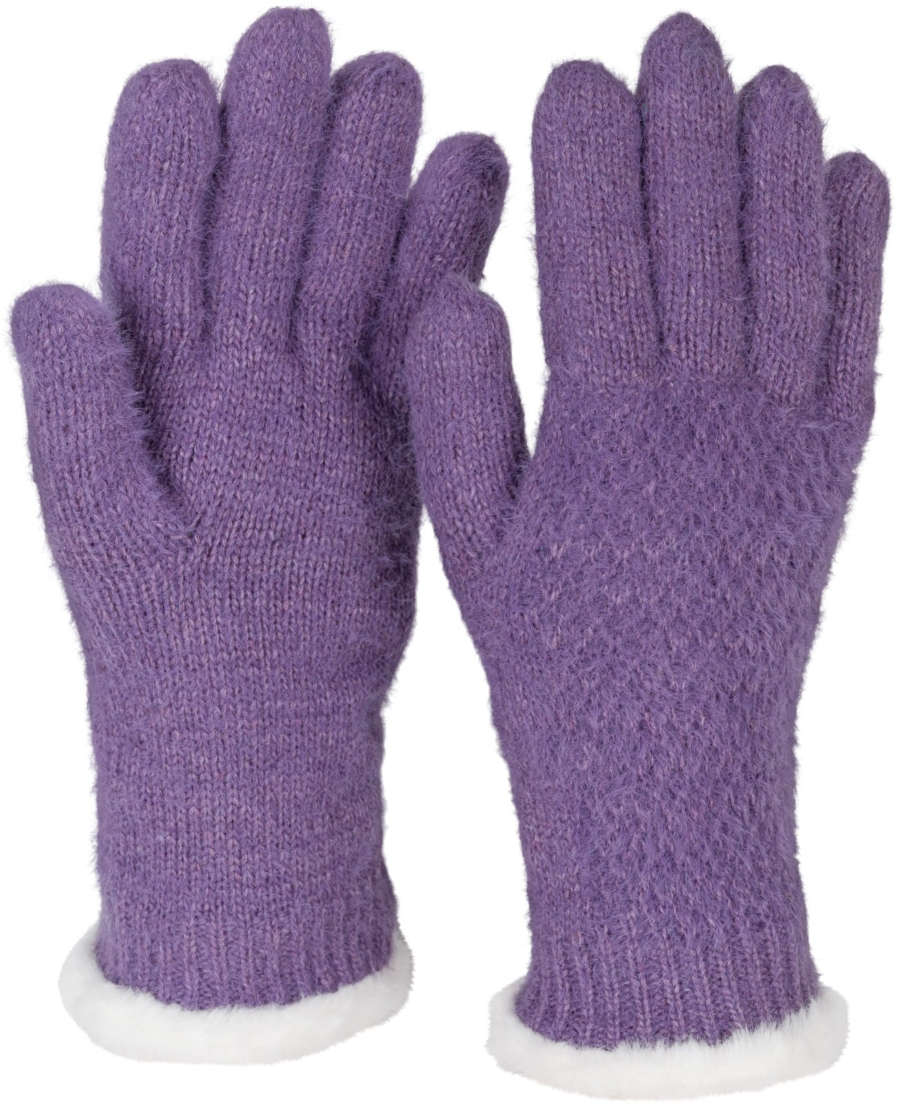 styleBREAKER Strickhandschuhe "Strickhandschuhe mit Reiskornmuster und Fleece" 2 Stk.