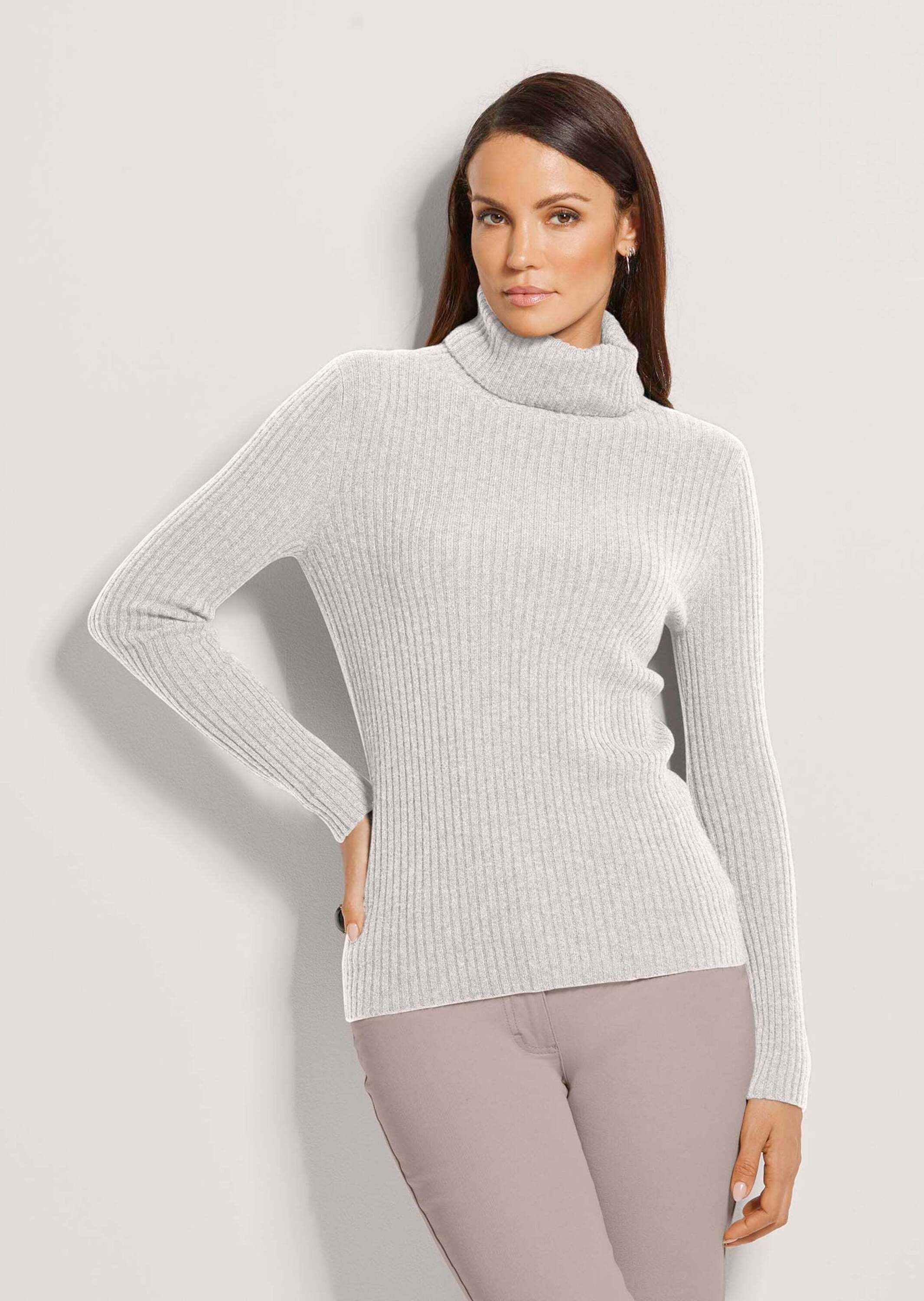 Thumbnail - MADELEINE Longpullover "Kaschmirpullover Rollkragenpullover aus Kaschmir" Good-Cashmere-Qualität