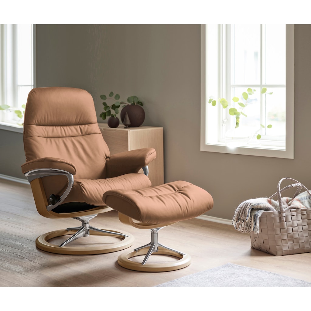 Stressless® Relaxsessel »Sunrise«, (Set, Relaxsessel mit Hocker)