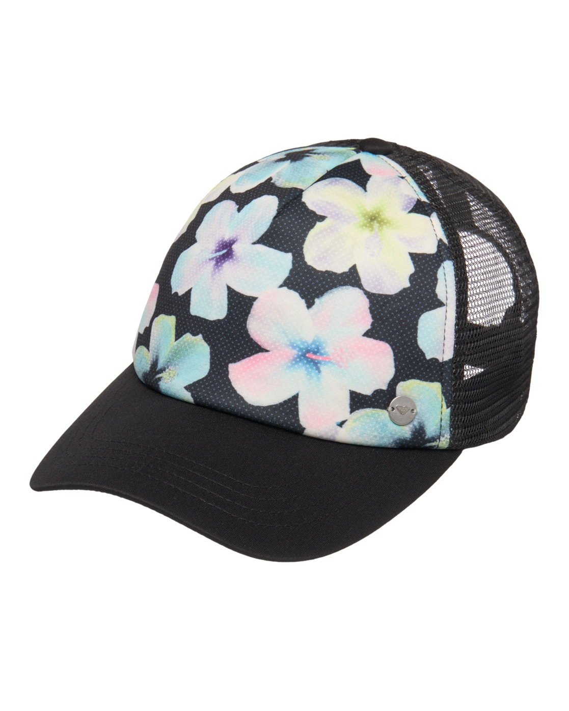 ROXY Damen Trucker Cap "Beautiful Morning"anthrazit im fleur real, Kunstfaser, Caps