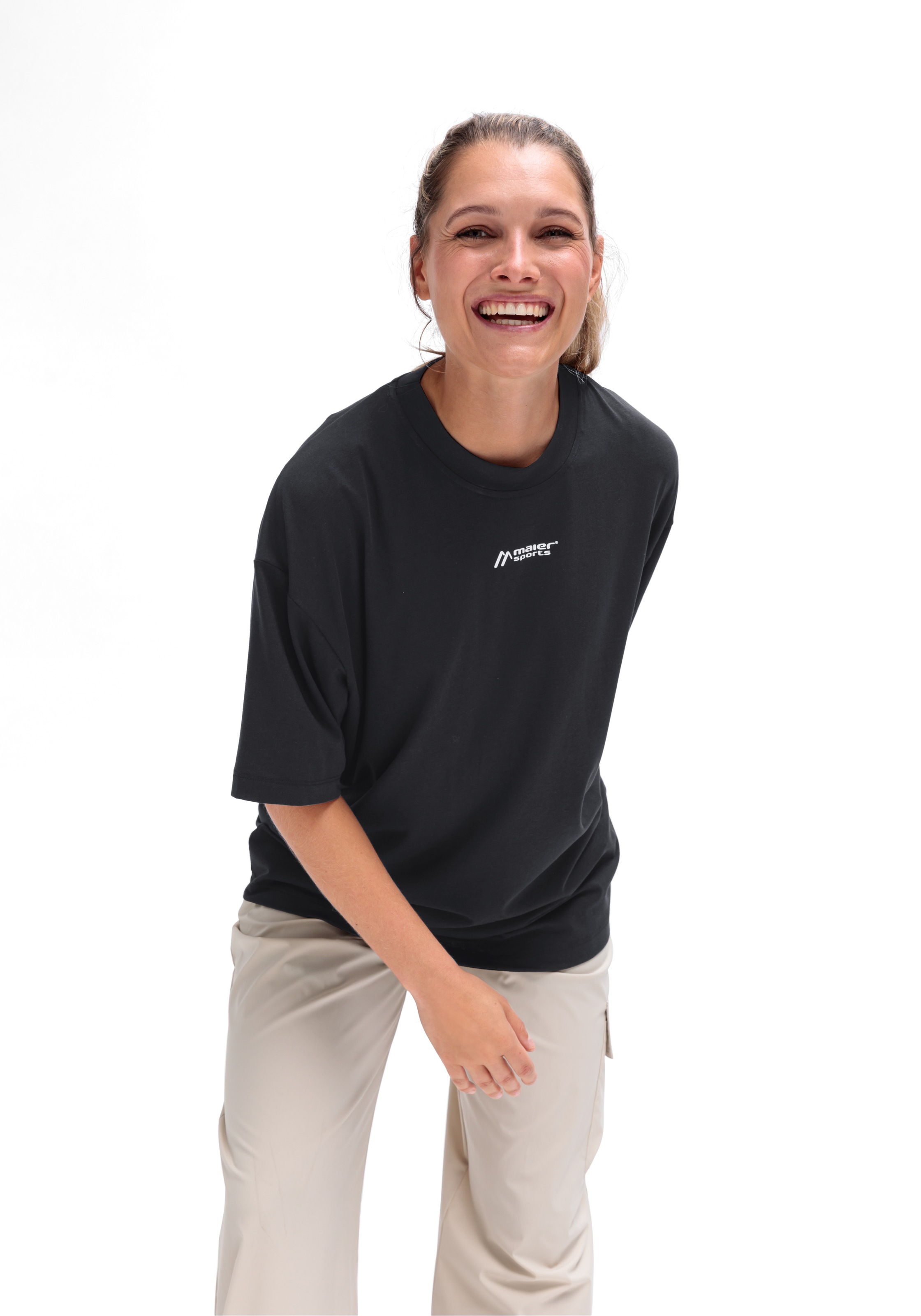 Maier Sports Kurzarmshirt "MS FAV TEE" Unisex T-Shirt lockere Passform mit günstig online kaufen