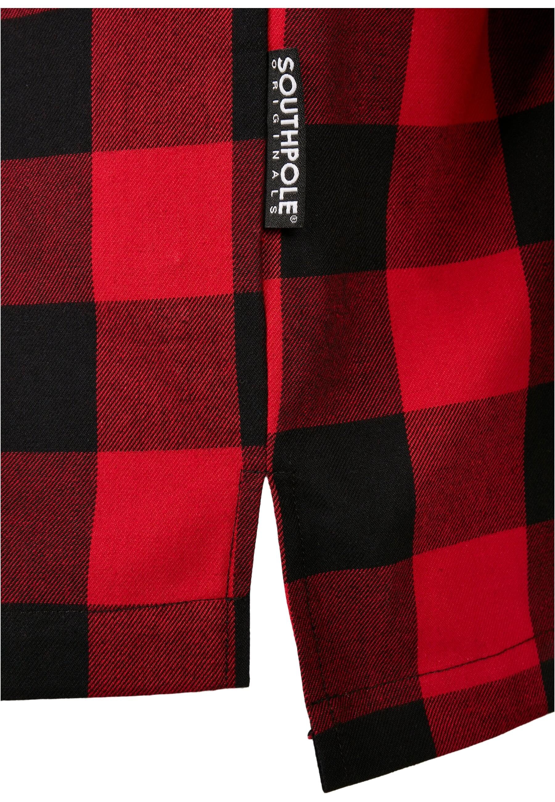 Southpole Langarm-Poloshirt »Southpole Herren Southpole Check Flannel Shirt«, (1 tlg.)