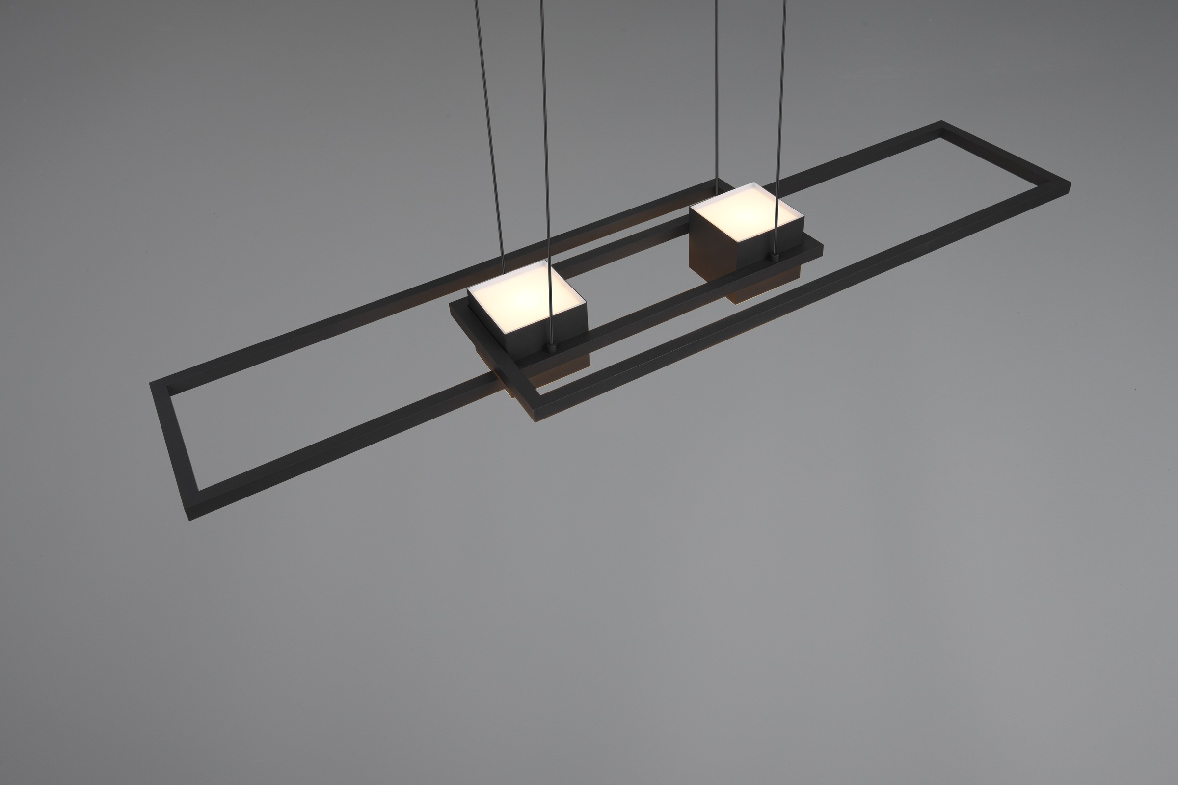 TRIO Leuchten LED Pendelleuchte »ALBANY, LED Hängelampe Wohnzimmer mit Fernbedienung, dimmbar, CCT«, 1 flammig, Leuchtmittel LED-Board | LED fest integriert, Lichtfarbe einstellbar, Memoryfunktion, Nachtlicht, up-and-down Licht