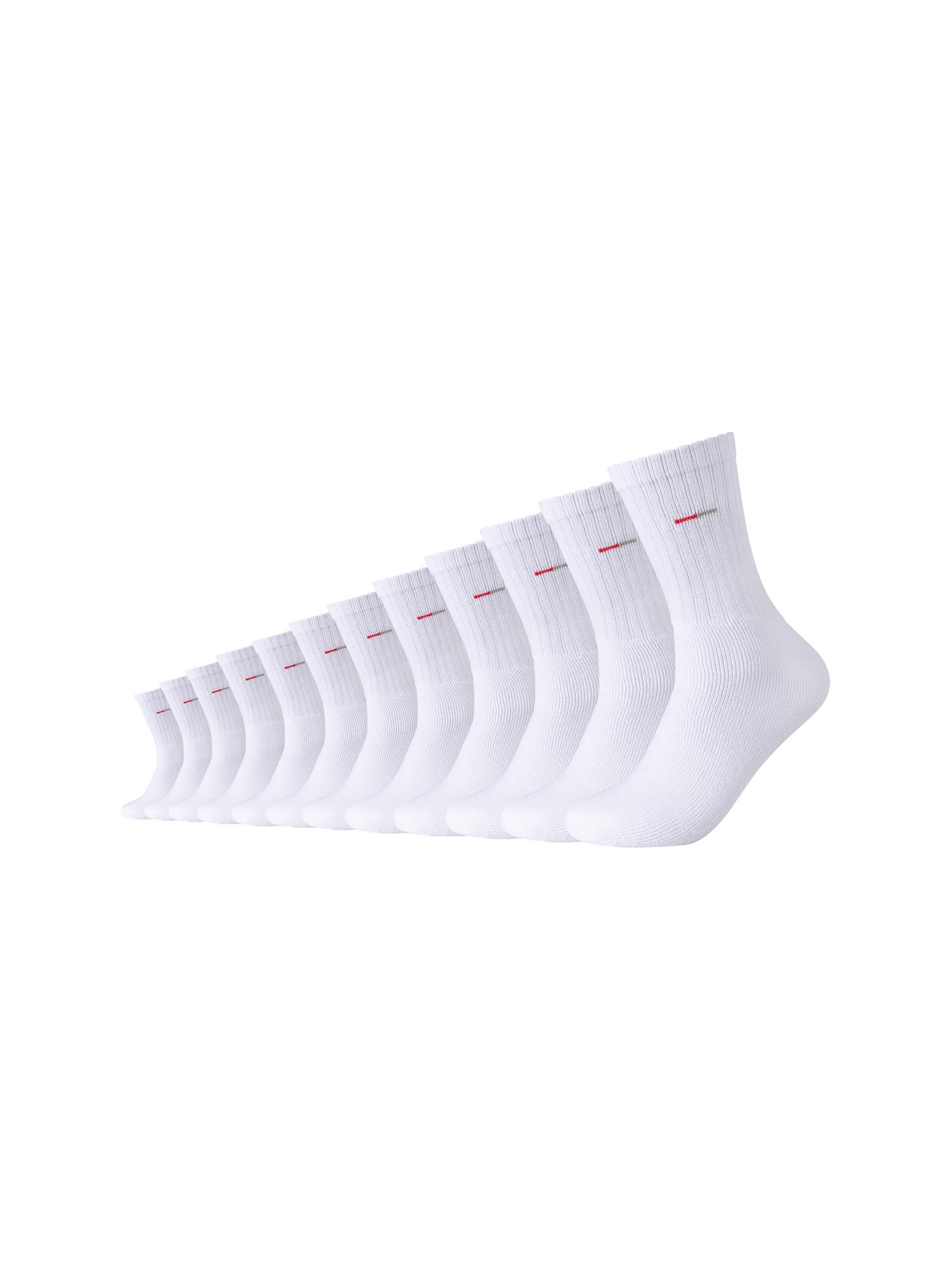 Camano Socken »Tennissocken Classics 12er Pack«, 12er Pack Gekämmte Baumwolle für weichen Komfort, Weiche Zehennähte verhindern Druckstellen