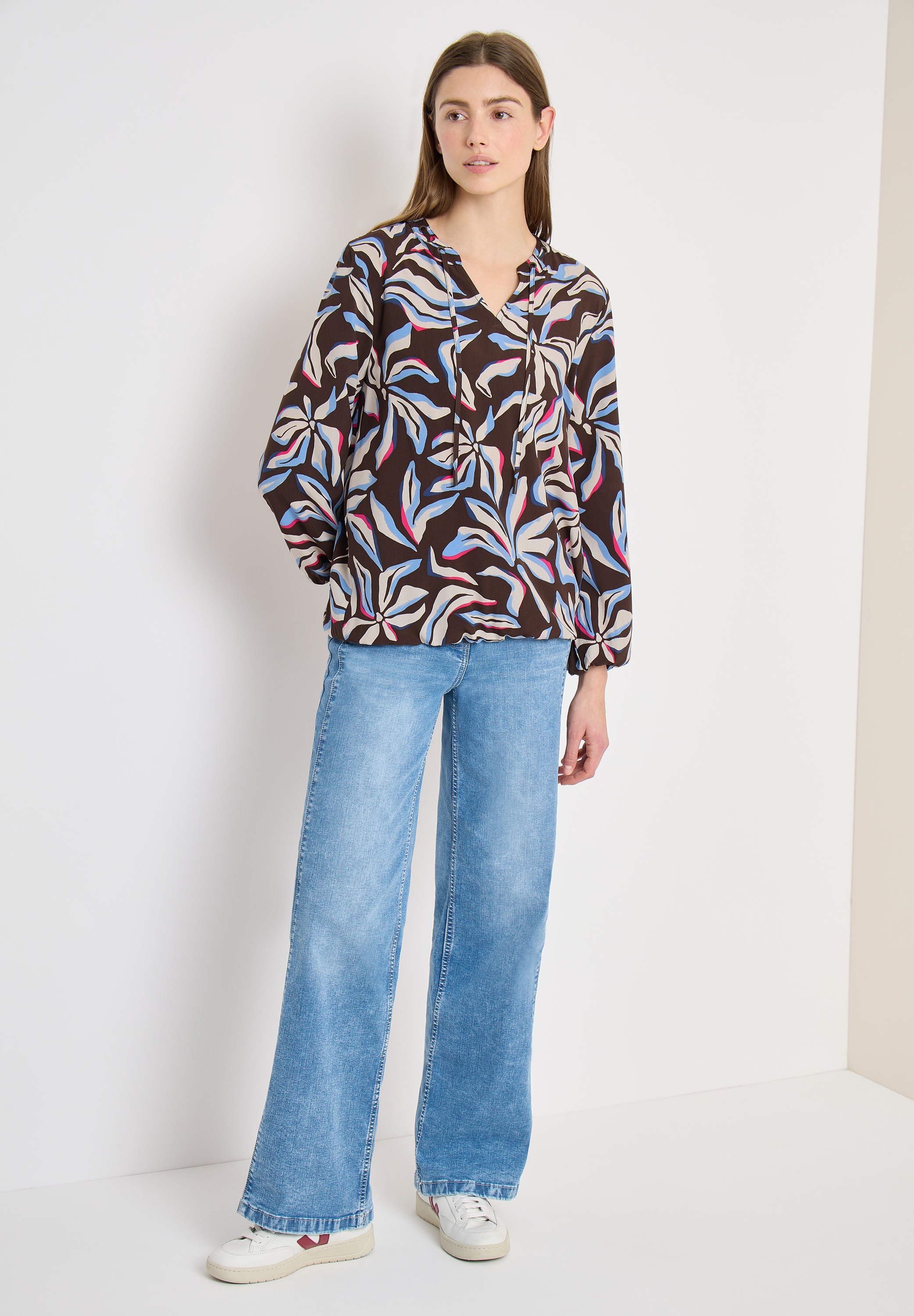 Cecil Langarmbluse aus softer Viskose