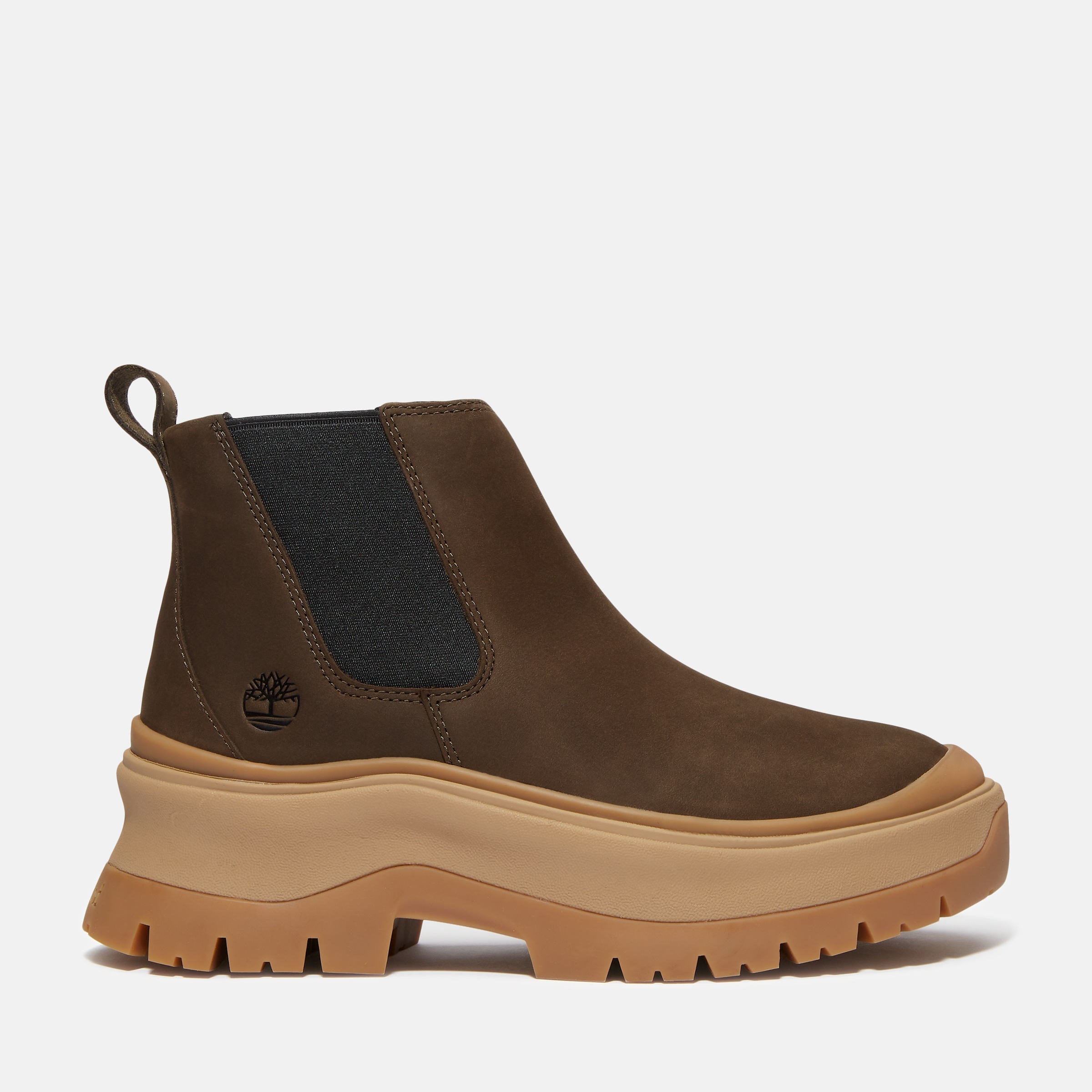 Chelseaboots TIMBERLAND "ROXIE LANEMID CHELSEA BOOT", Damen, Gr. 41, schwarz braun nubuck, Leder, Schuhe Chelseaboots, Stiefelette, Winterschuhe, Ankle Boots 2