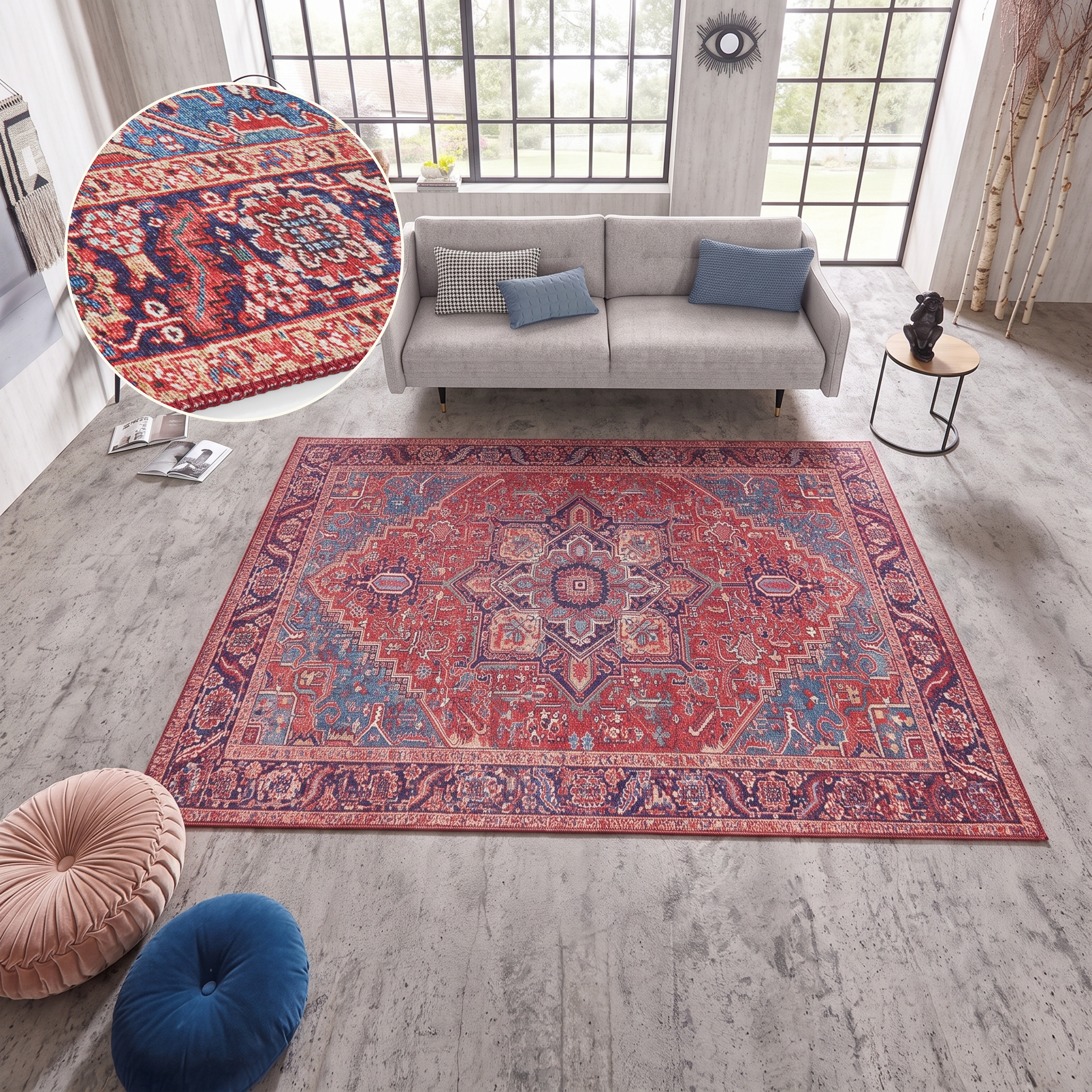 HANSE Home Teppich "Amata" rechteckig 5 mm Höhe Orientalisch, Läufer, Vintage, Wohnzimmer, Schlafzimmer, Esszimmer