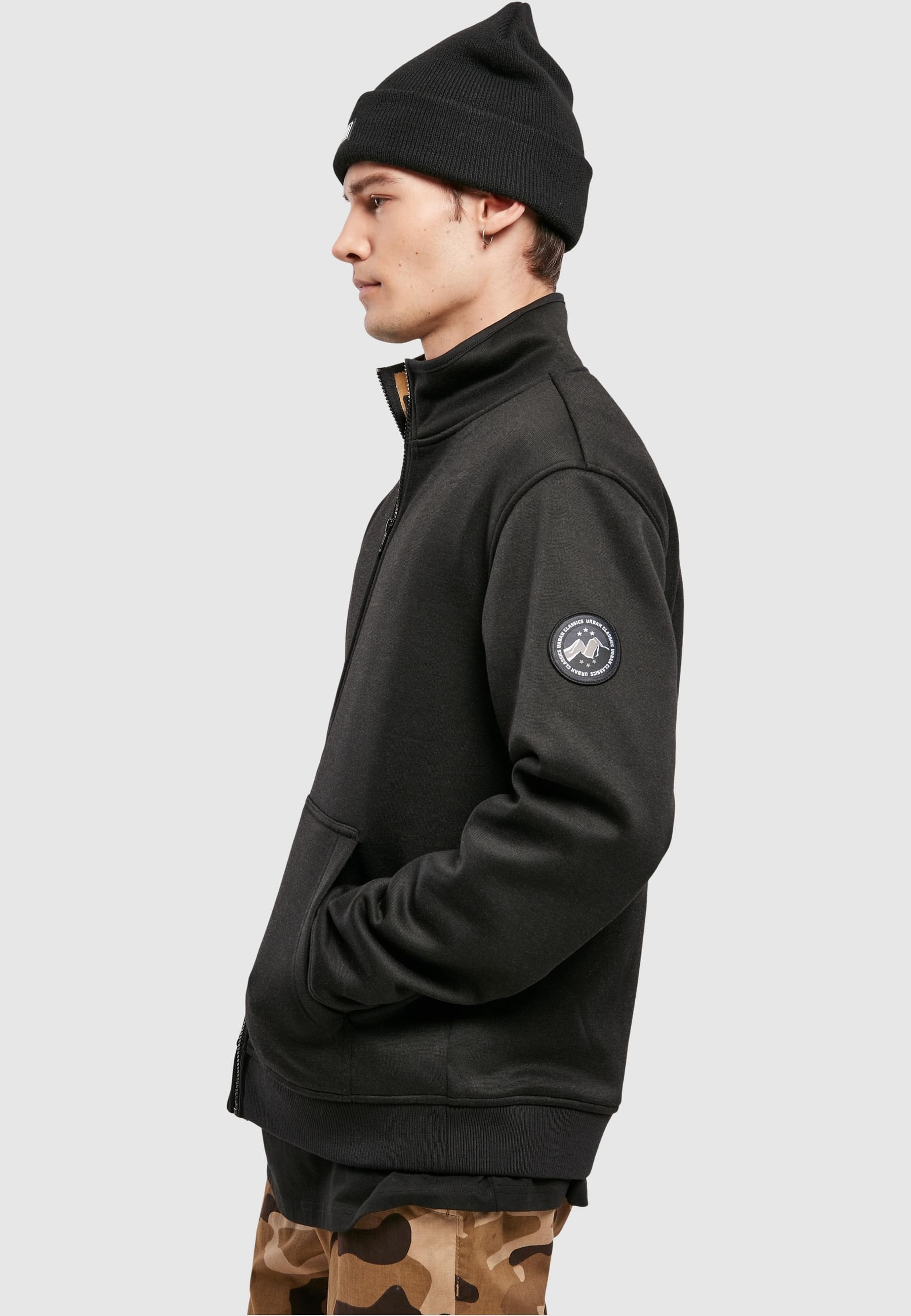 URBAN CLASSICS Anorak »Urban Classics Herren Teddy Bonded Zip Jacket«, (1 St.), ohne Kapuze