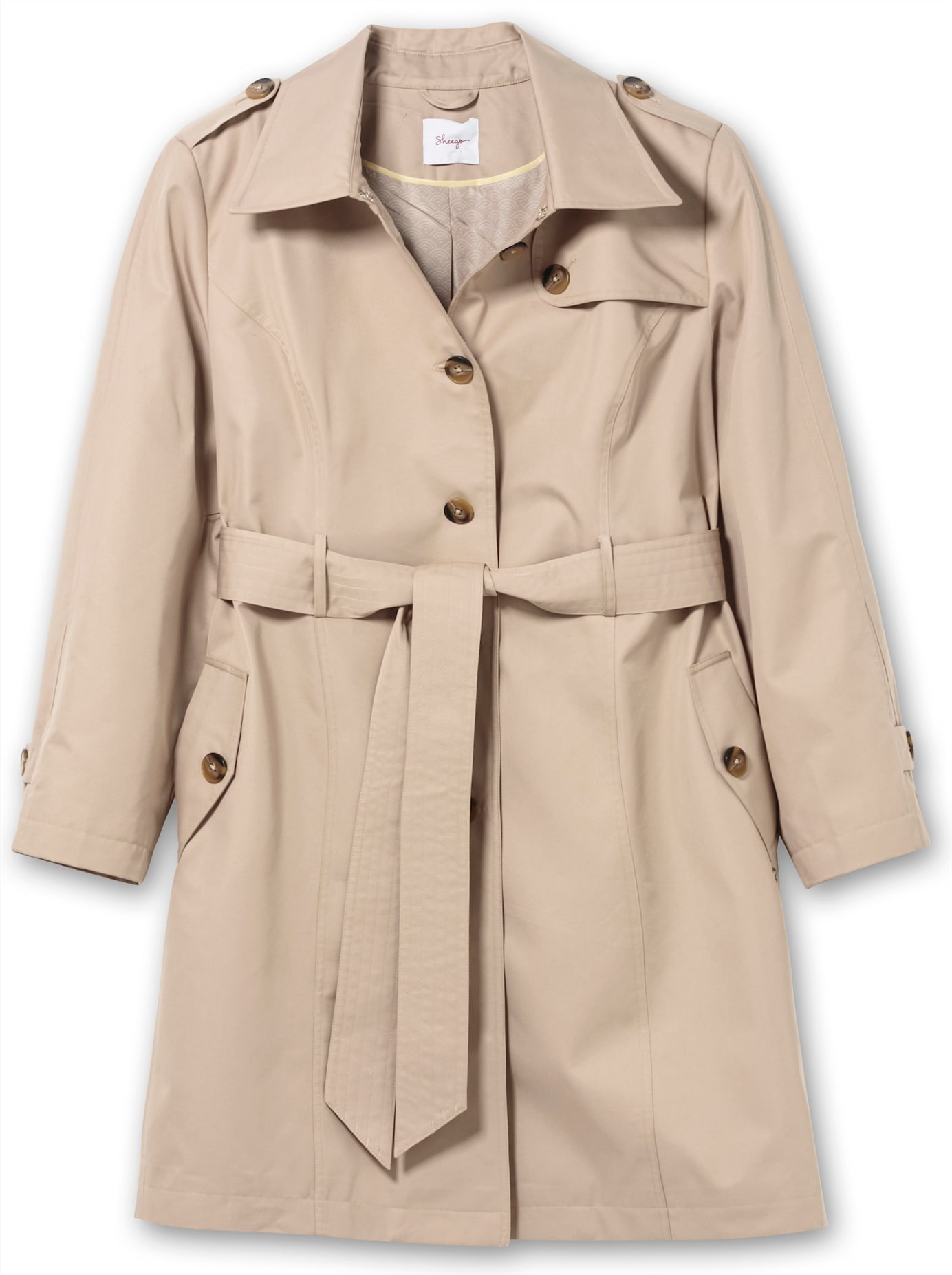 Sheego Trenchcoat Women's Beige 50 2
