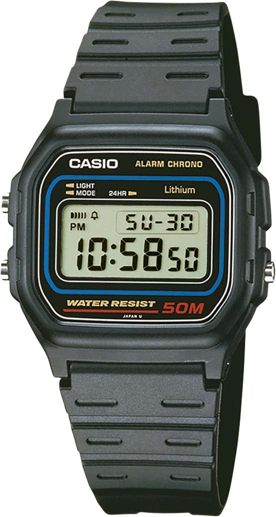 Casio Collection Chronograph »W-59-1VQES«, Quarzuhr, Armbanduhr, Damen, Herren, digital, Stoppfunktion