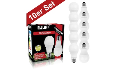BLULAXA LED-Leuchtmittel »SMD Multi«, E27, 10 St., Warmweiß, 10er-Set, Promotion-Pack... kaufen